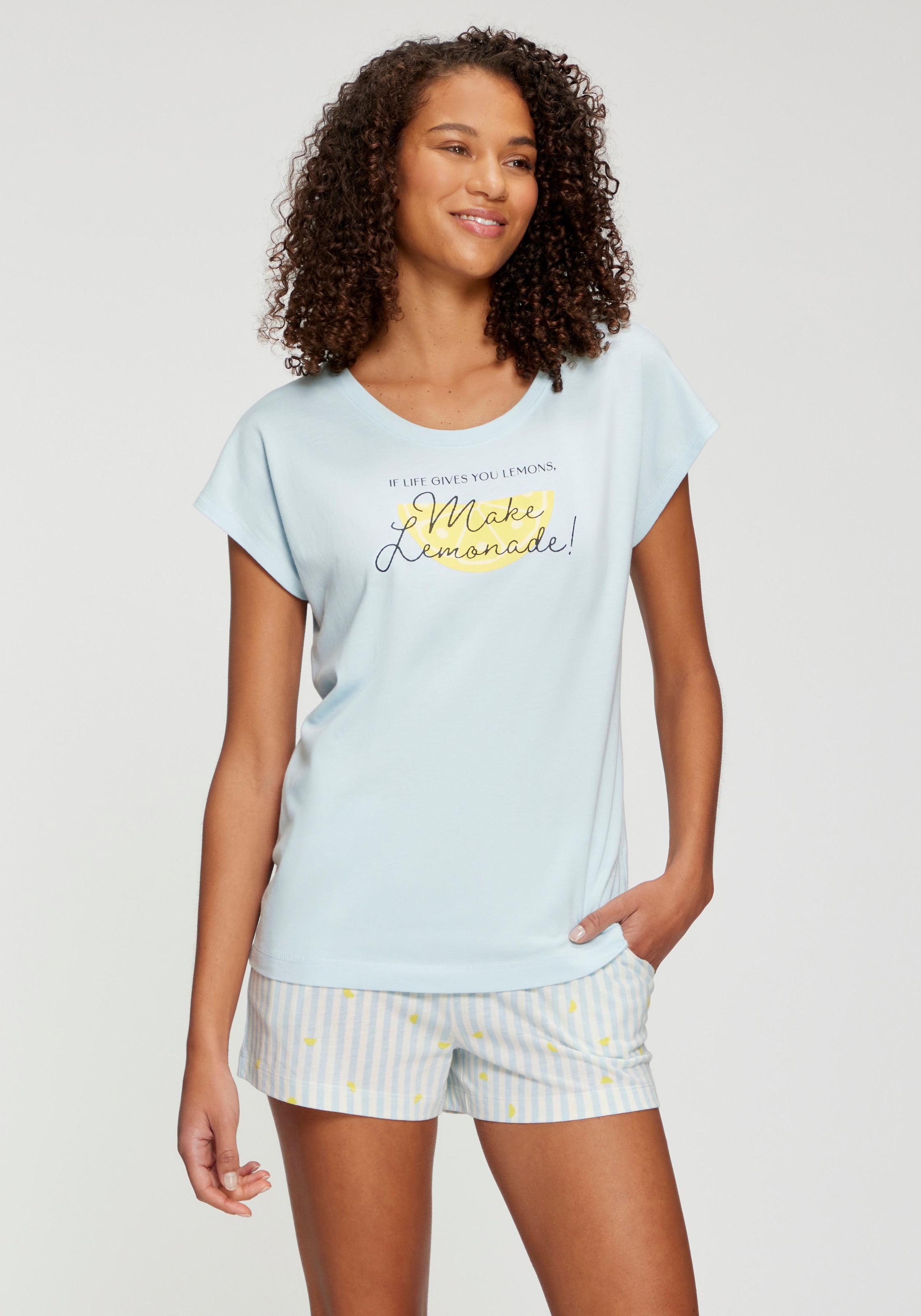 Vivance Dreams Pyjamashorts  mit süßem Streifenmuster