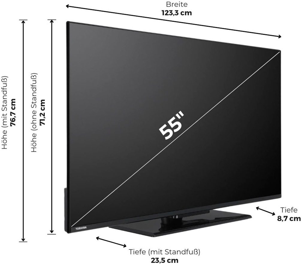 Toshiba LED-Fernseher »55UV3463DA«, 4K Ultra HD, Smart-TV