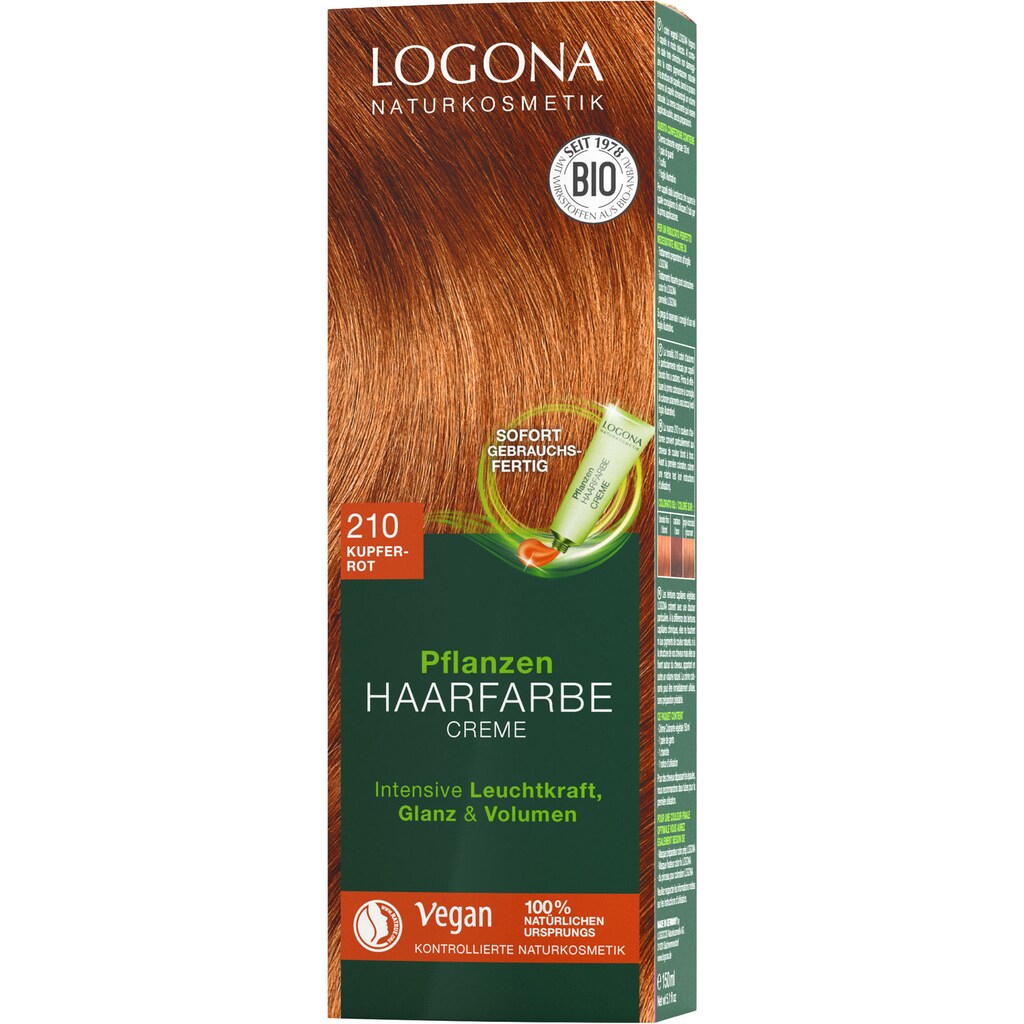 LOGONA Haarfarbe »Logona Pflanzen-Haarfarbe Creme«