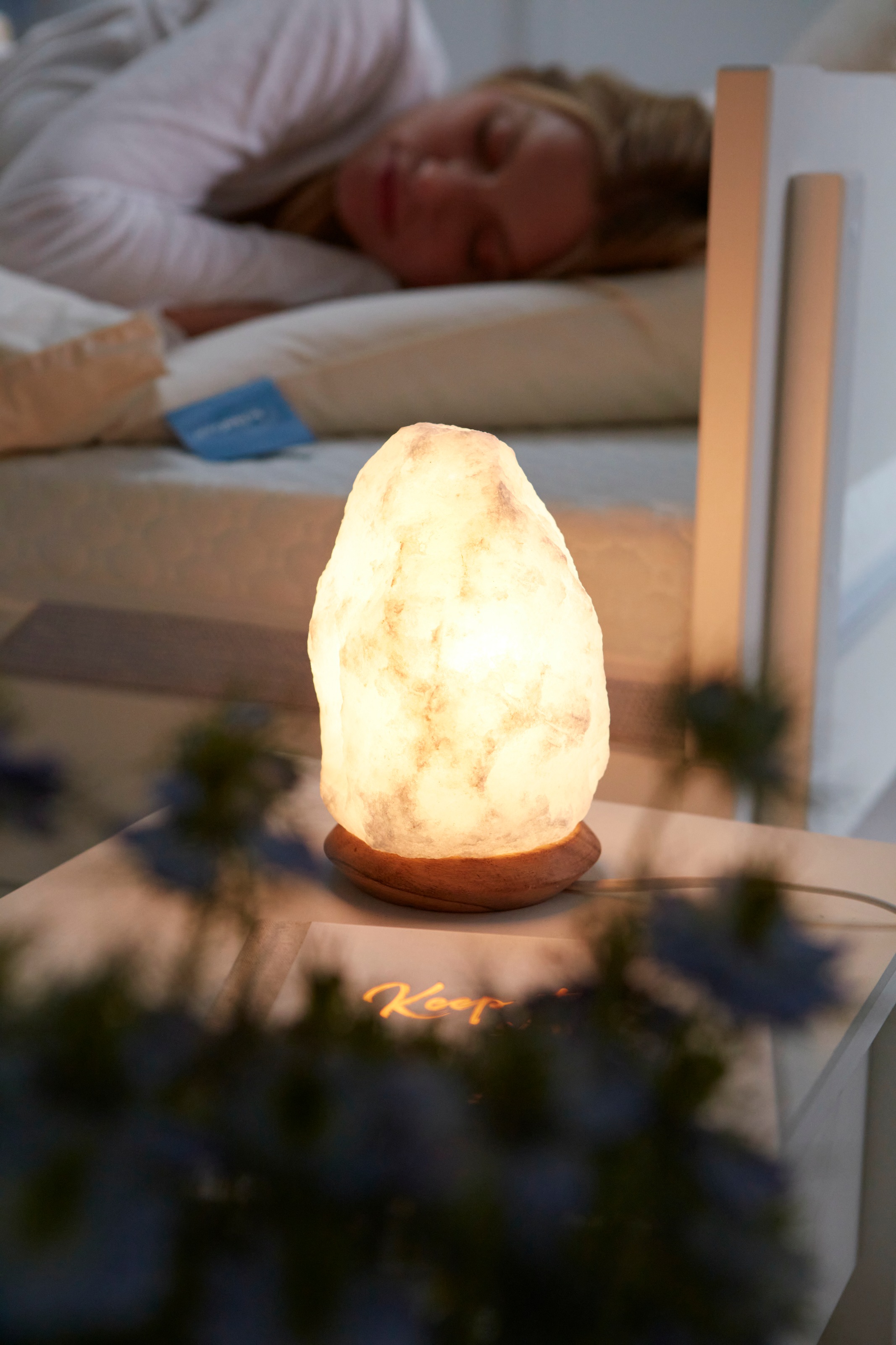 Home affaire Salzkristall-Tischlampe »Sclassin«, Leuchtmittel E14   Leuchtm günstig online kaufen