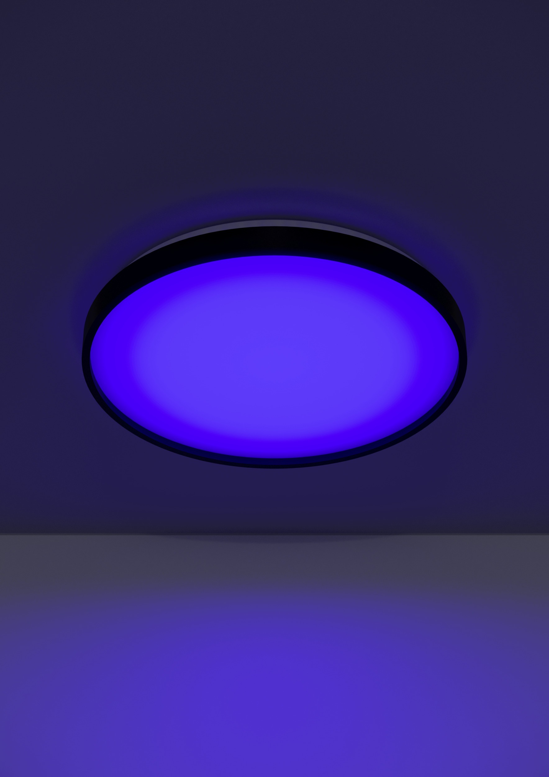 EGLO LED Deckenleuchte »MOZONCILLO-Z Deckenlampe, Disco-Modus, ZigBee 3.0, Wohnzimmerlampe« LED-Modul 1 Stk. RGB | warmweiß - kaltweiß Fernbedienung inkl., App / Sprachsteuerung Alexa, H: 6,5cm x D: 40 cm