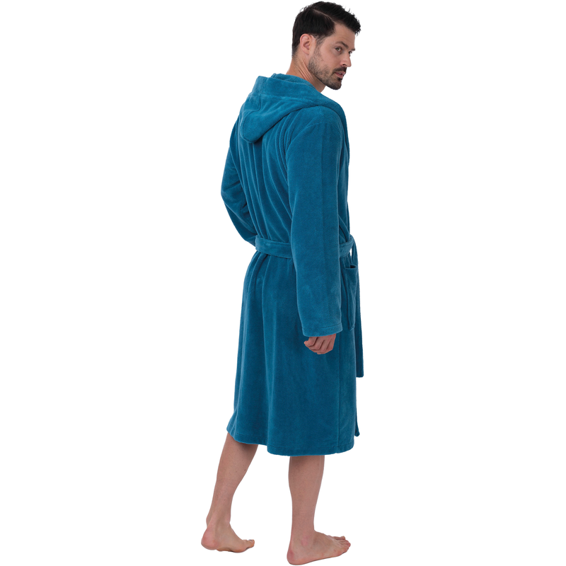 WEWO FASHION Herrenbademantel »1106« 1 Stk. tlg., kuschelig leicht petrol XXL Länge: 120 cm leicht & kuschelig