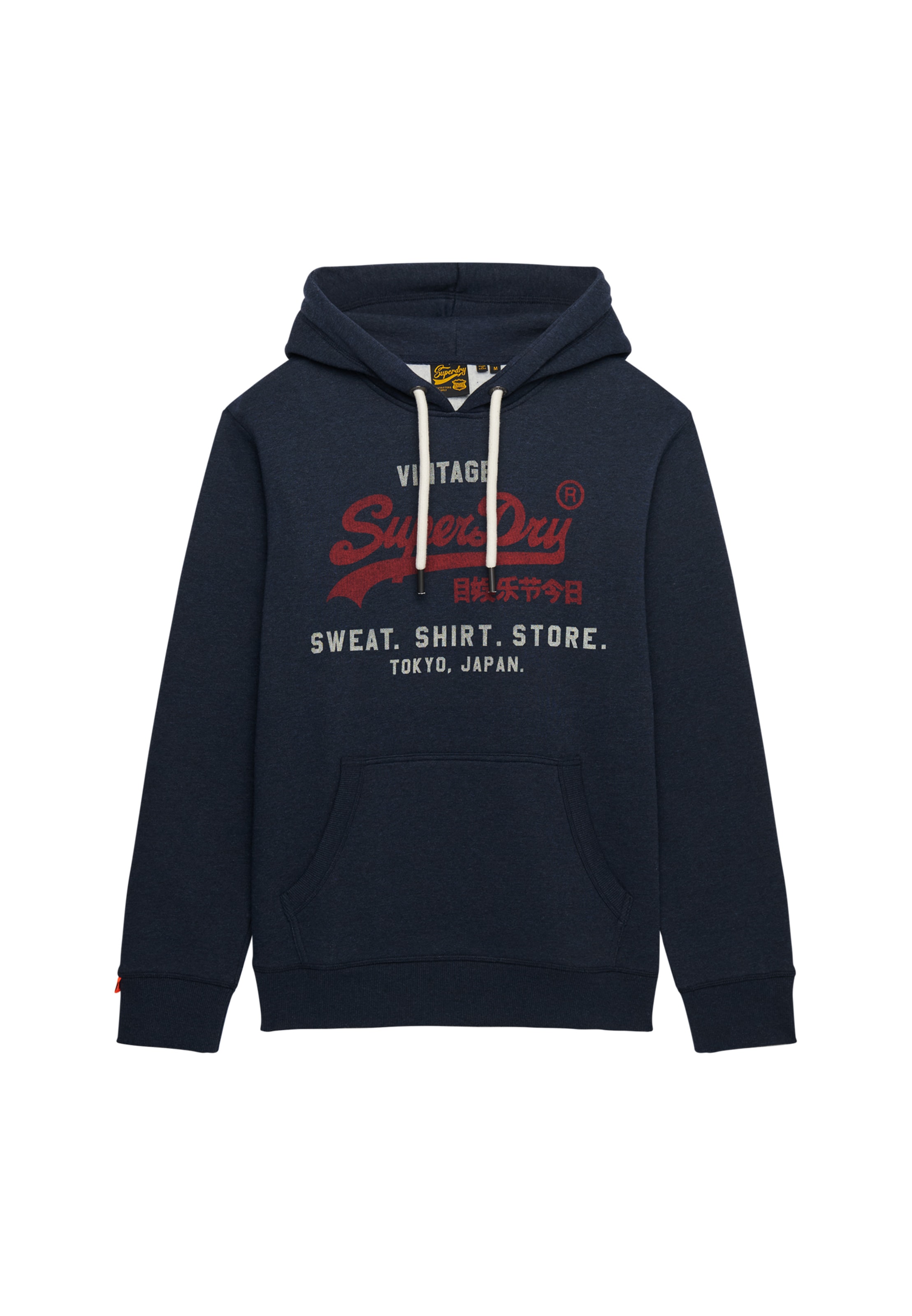 Superdry Kapuzensweatshirt »SD-VL HERITAGE RELAXED HOOD«, aus Baumwollmischung, Relaxed Fit, mit Rippbündchen am Rumpfabschluss

