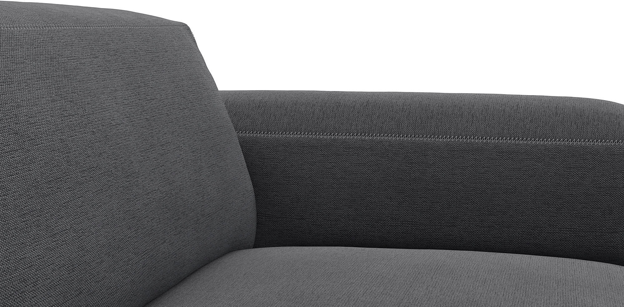 FLEXLUX Ecksofa »Lucera Chaislongue rechts oder links, L-Form, bequem«, modern & anschmiegsam, Kaltschaum, Stahl-Wellenunterfederung