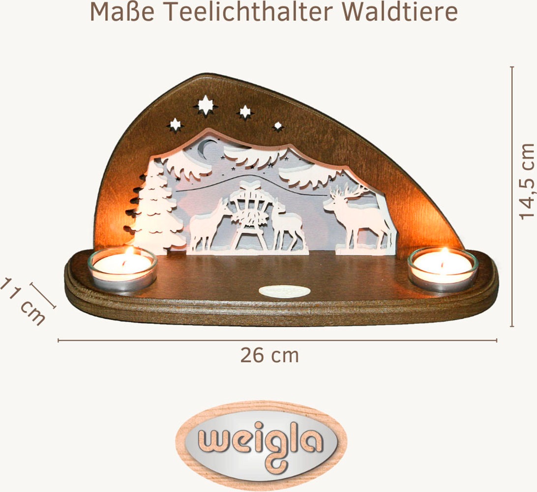 Weigla Teelichthalter, (1 St.), Erzgebirge garantiert, Weihnachtsdeko Innen günstig online kaufen