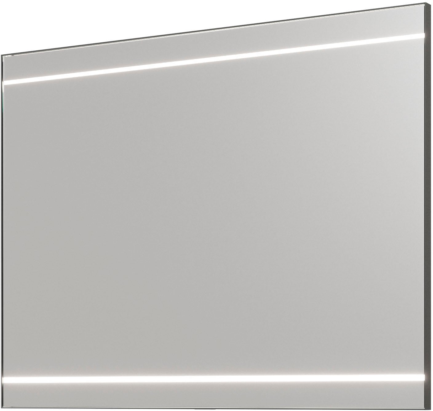 Saphir Badmöbel-Set »Balto 2-teilig Mineralmarmor-Waschtisch mit LED-Spiegel, Waschplatz«, (2 St.), 92 cm breit, mit 2 Schubladen, Badschrank inkl. Schubladendämpfer