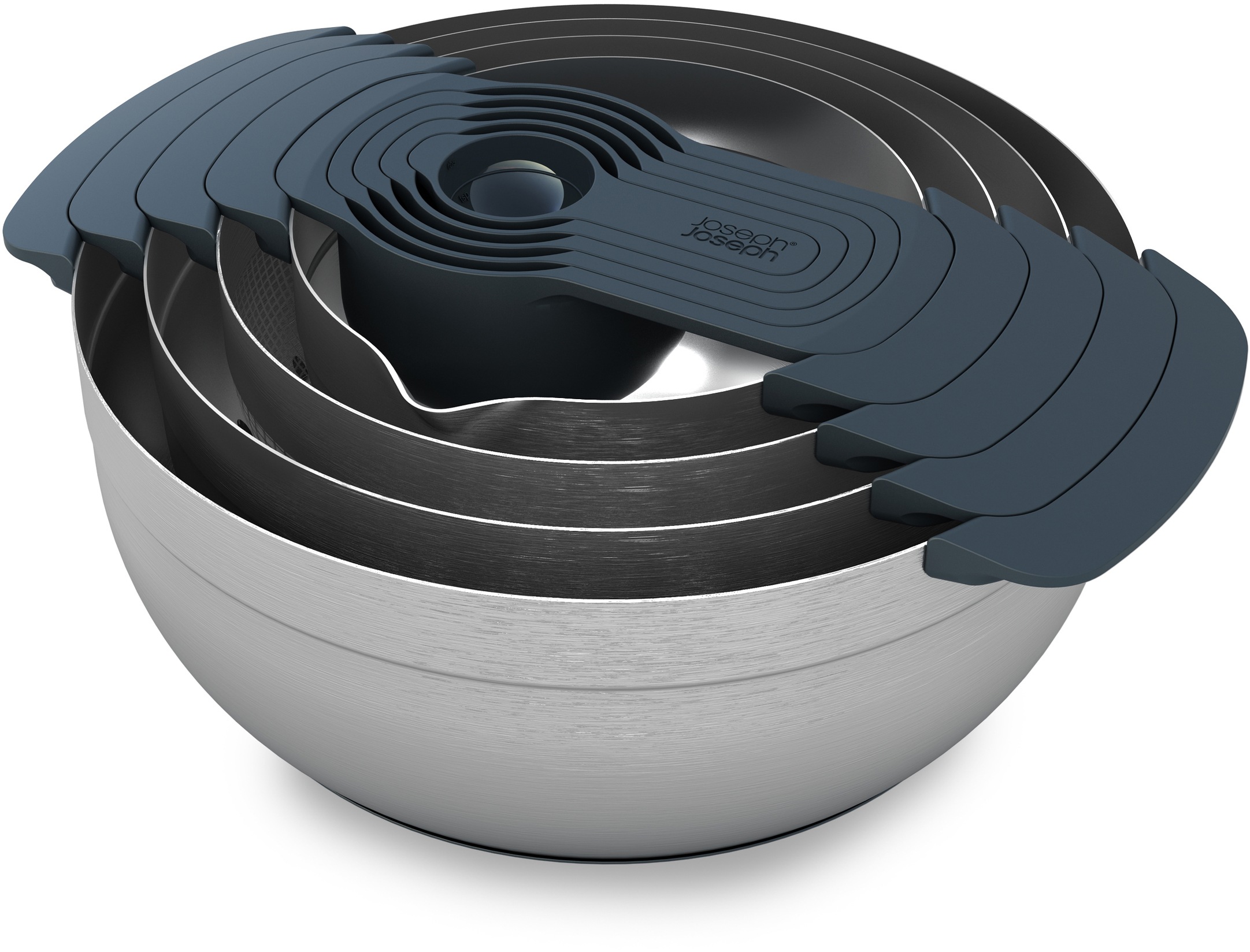 Joseph Joseph Schüssel »Nest 100«, 9 tlg., aus Edelstahl, 2x Rührschüsseln,Durchschlag, Sieb, 5x Messbecher