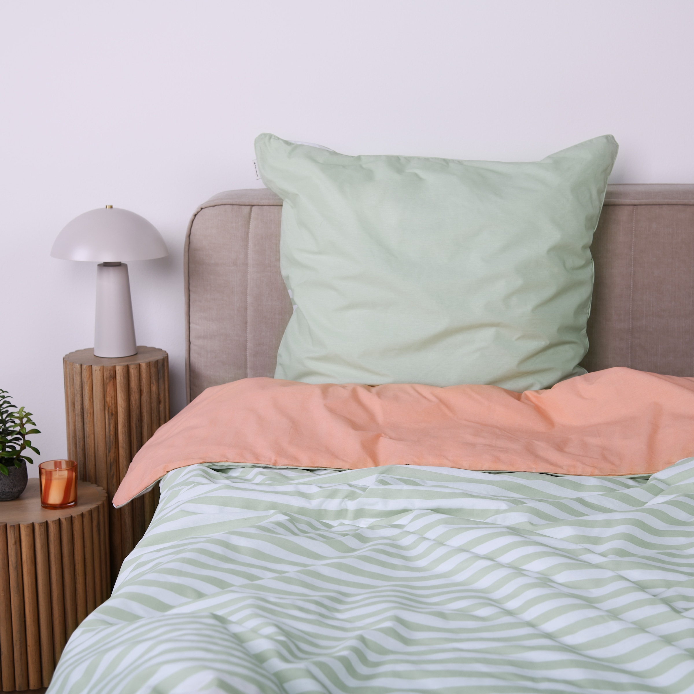TOM TAILOR HOME Babybettwäsche »TWO-TONE SOLID COLORS in Gr. 100x135cm«, new bedroom, farbige Paspel am Kissen