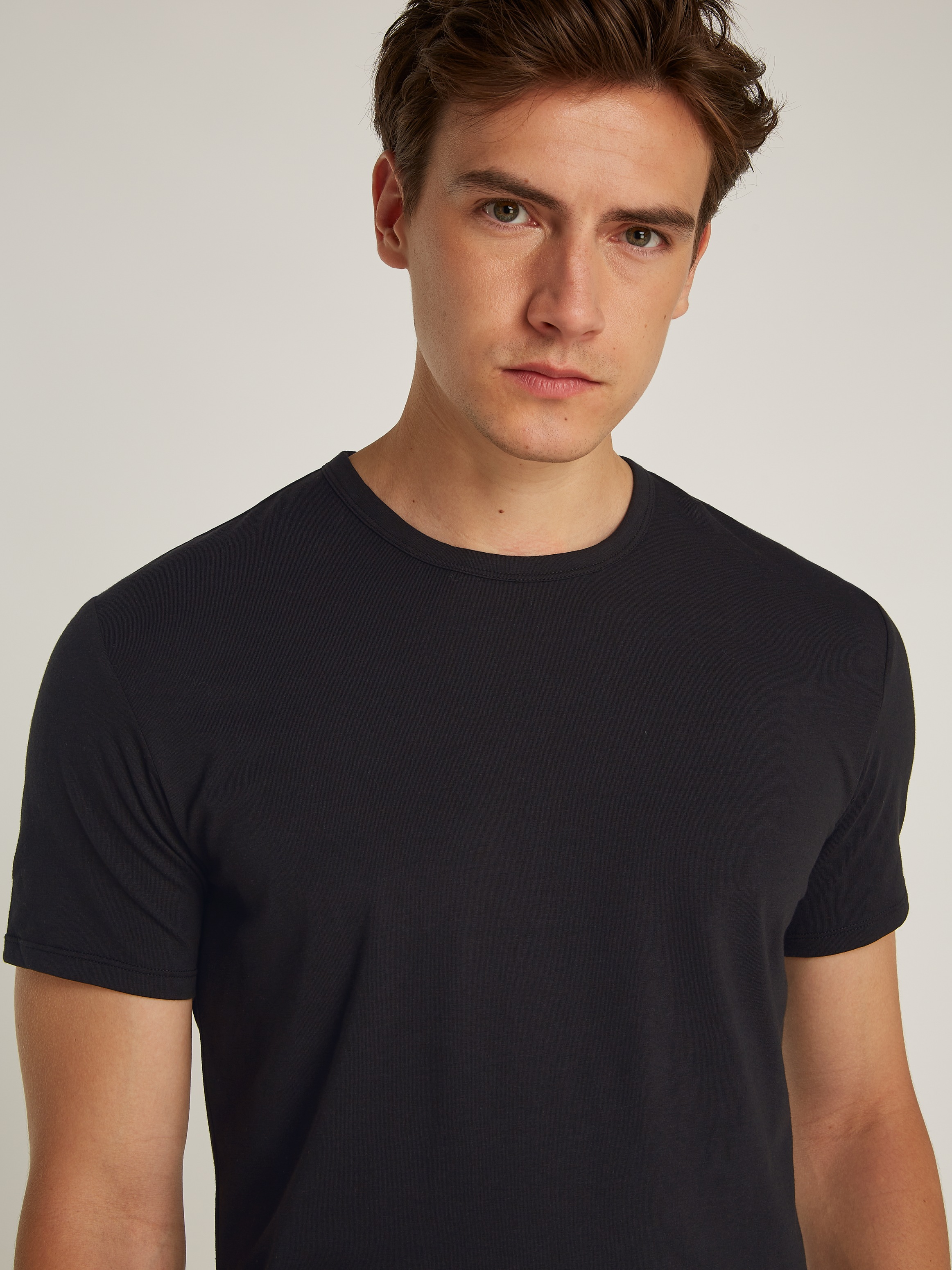 Calvin Klein Underwear T-Shirt »SHORT SLEEVE CREW NECK 3PK«, (Packung, 3 tlg., 3er-Pack), mit Logo am Saum