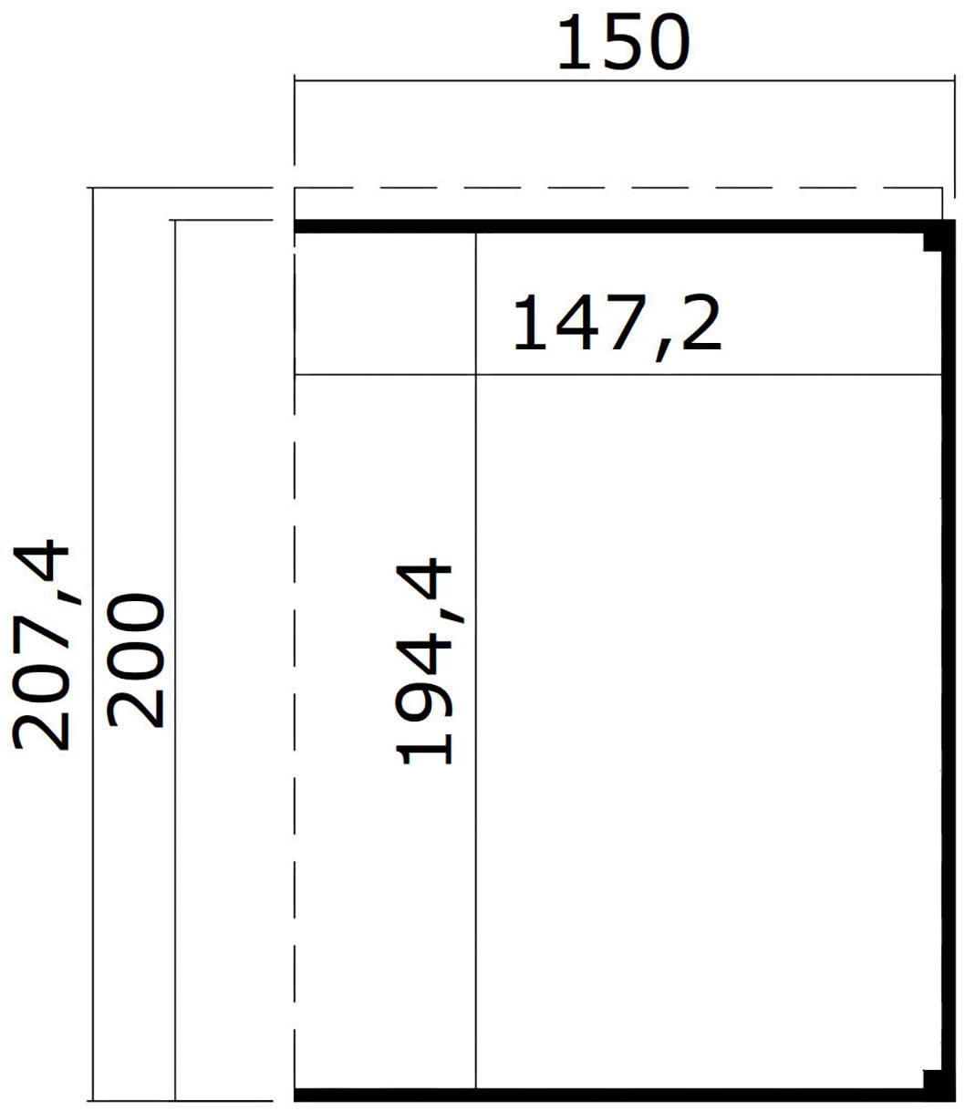 weka Gartenhaus-Anbaudach »für die Gartenhäuser der Serie "Batu"« in verschiedenen Farben