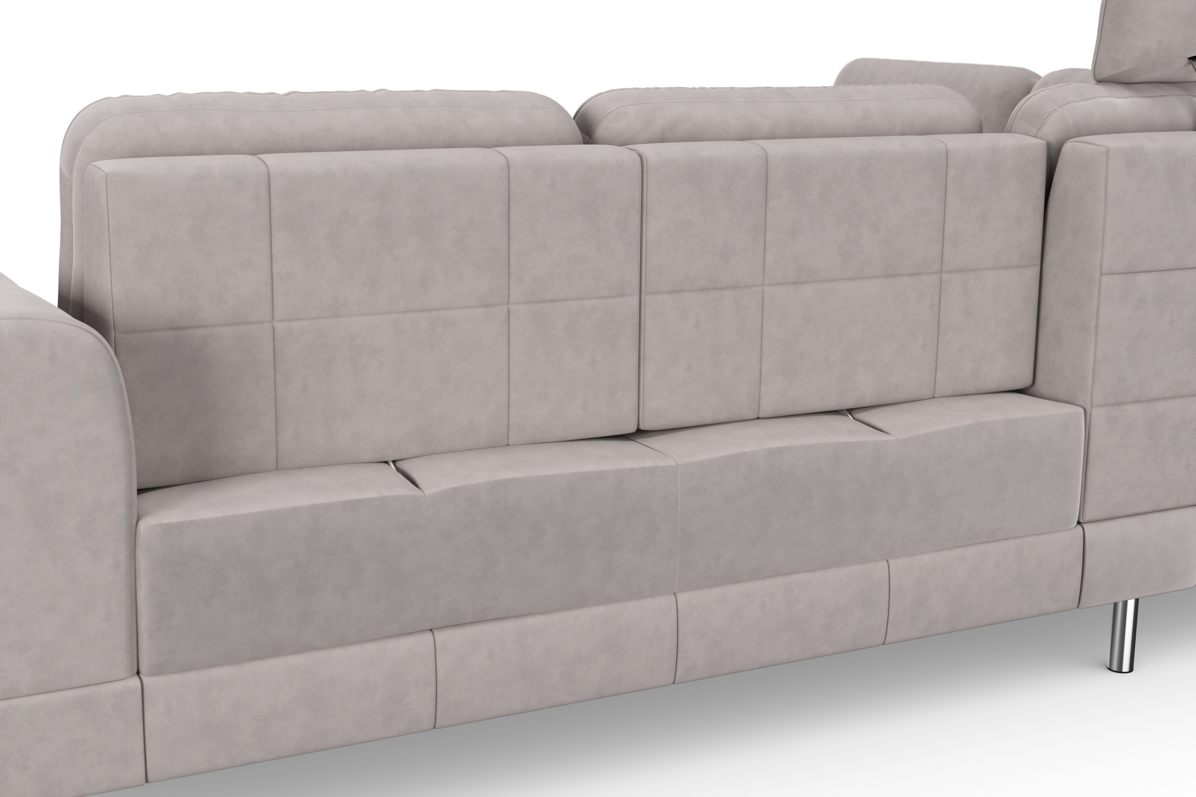 sit&more Ecksofa »Bendigo L-Form«, inklusive Sitztiefenverstellung, Bodenfreiheit 12 cm, in 2 Fußfarben