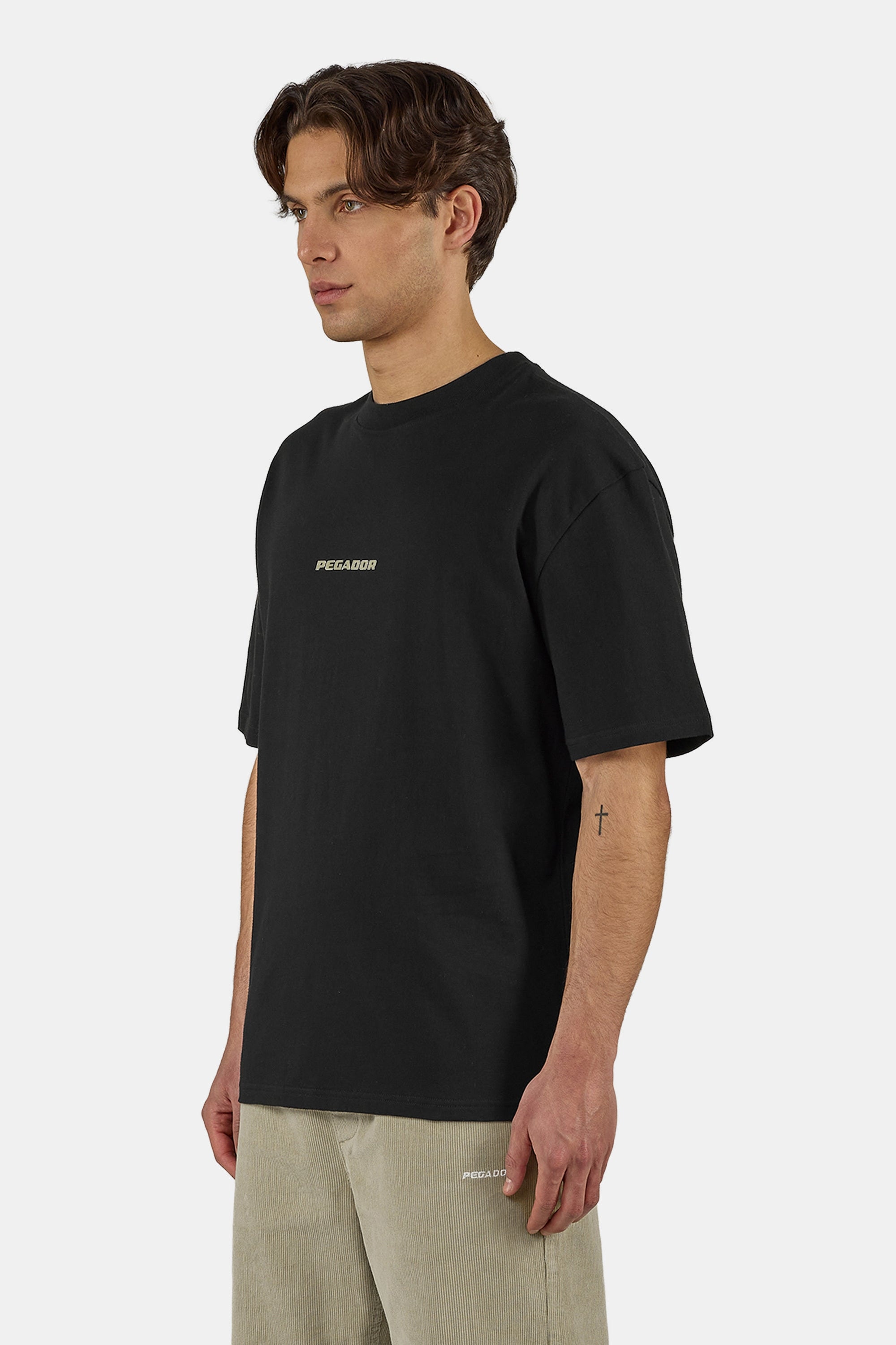 PEGADOR Rundhalsshirt »COLNE LOGO OVERSIZED TEE« Baumwolle, oversize