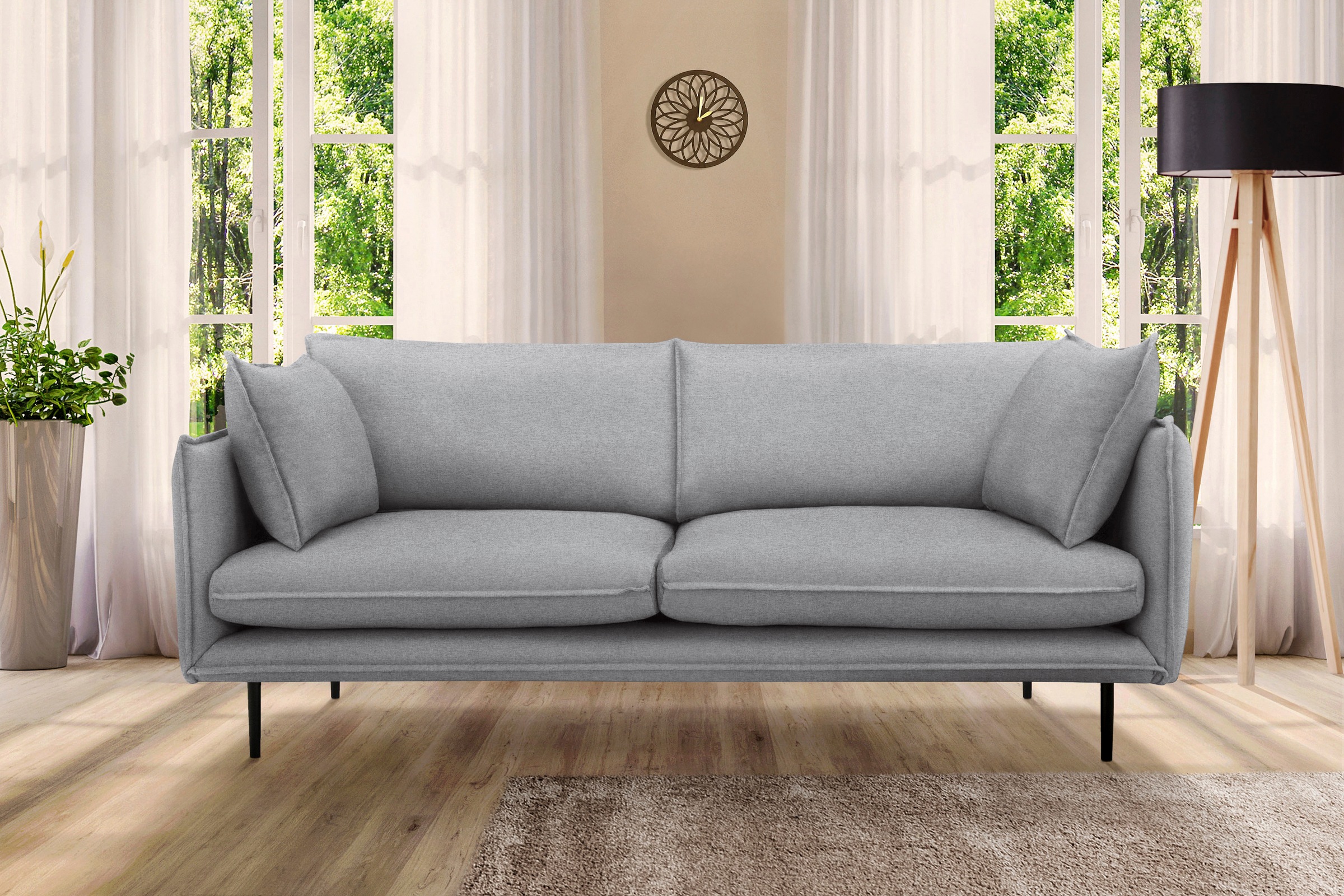 Home affaire 3-Sitzer "Somba" mit dickem Keder und eleganter Optik günstig online kaufen