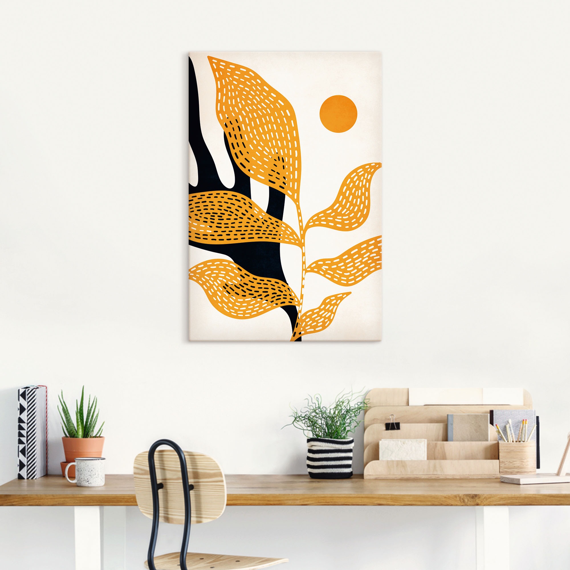 Artland Wandbild »Van Gogh`s Garten« Blätterbilder 1 Stk. tlg. als Leinwand günstig online kaufen