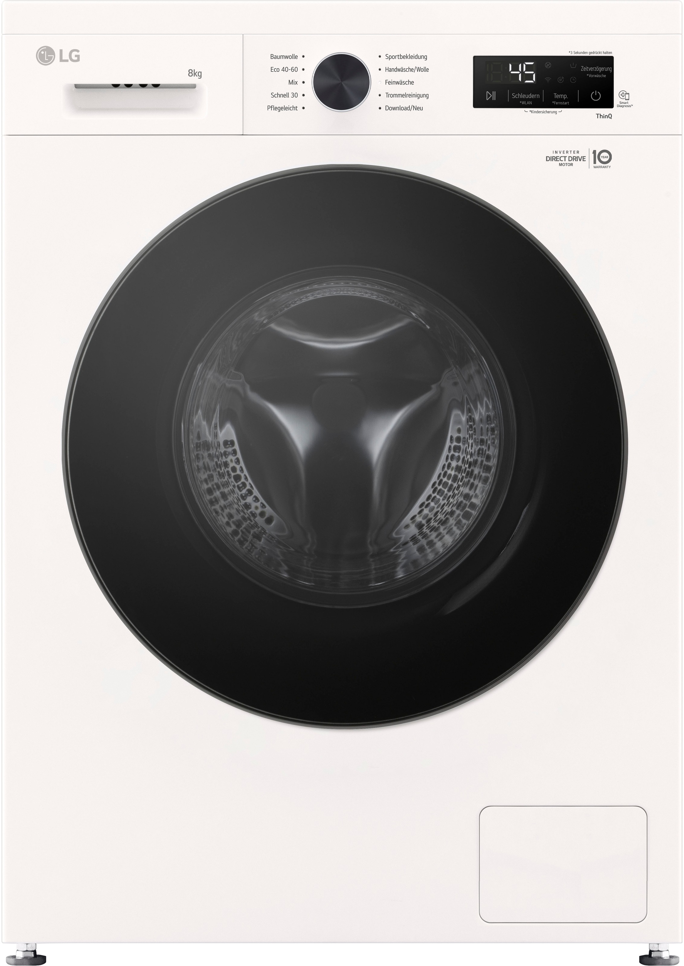 LG Waschmaschine VB »F4WB308Y«, 8 kg, 1400 U/min günstig online kaufen