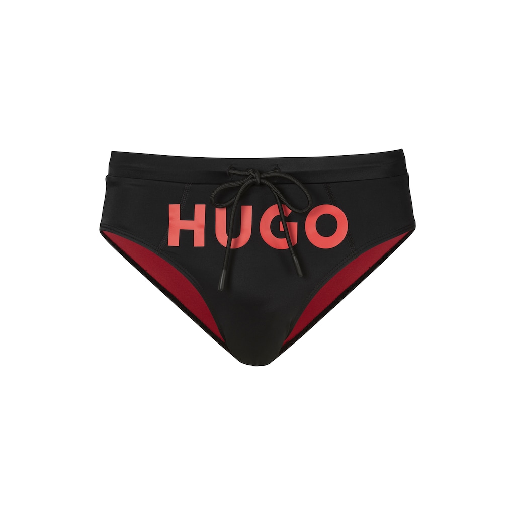 HUGO Underwear Badehose »LAGUNA«, mit großem kontrastfarbenem HUGO Logo-Schriftzug