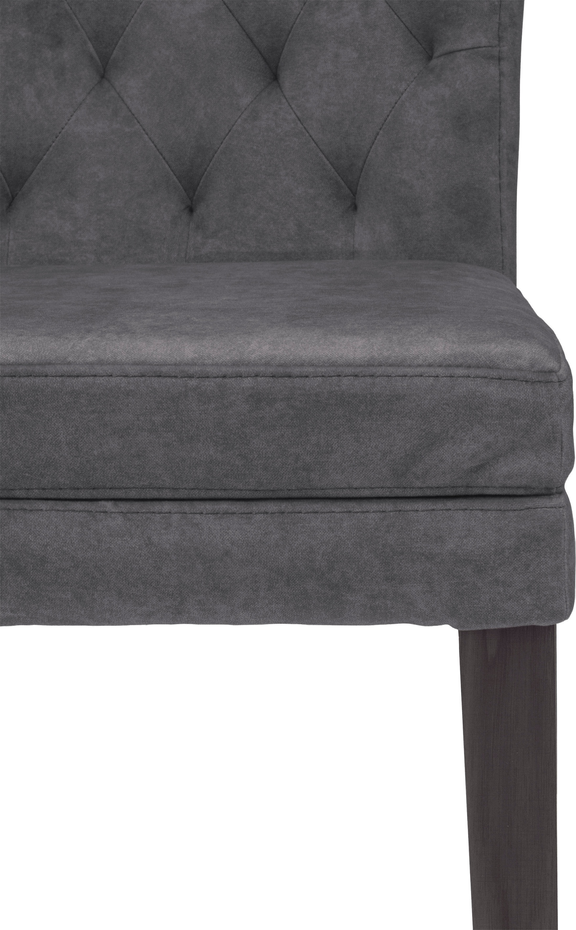 Home affaire 4-Fußstuhl »Colorado«, (Set), 2 St., Samtvelours, Beine aus Buche, wengefarben lackiert, Im 2er, 4er oder 6er-Set