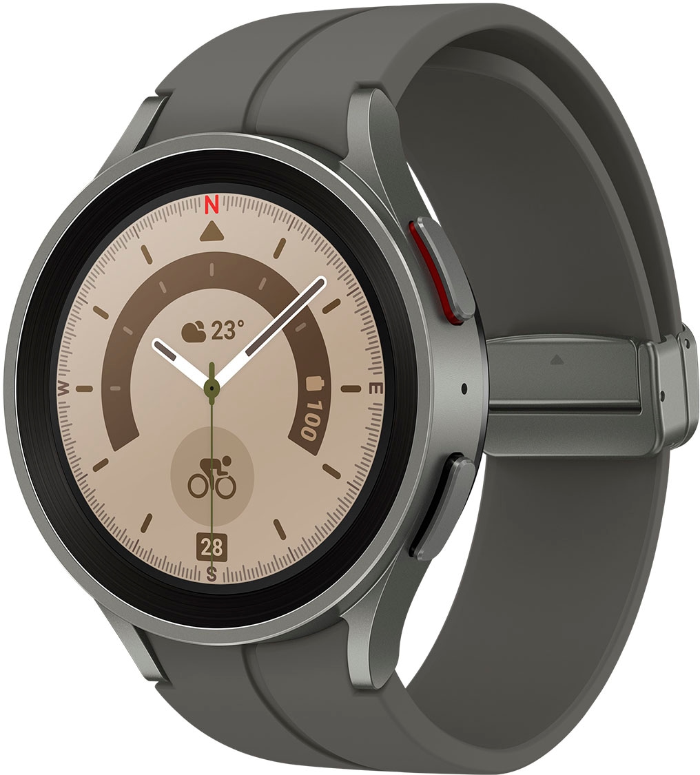 Smartwatch »Galaxy Watch 5 Pro 45mm BT«, (Wear OS by Samsung Fitness Uhr, Fitness...