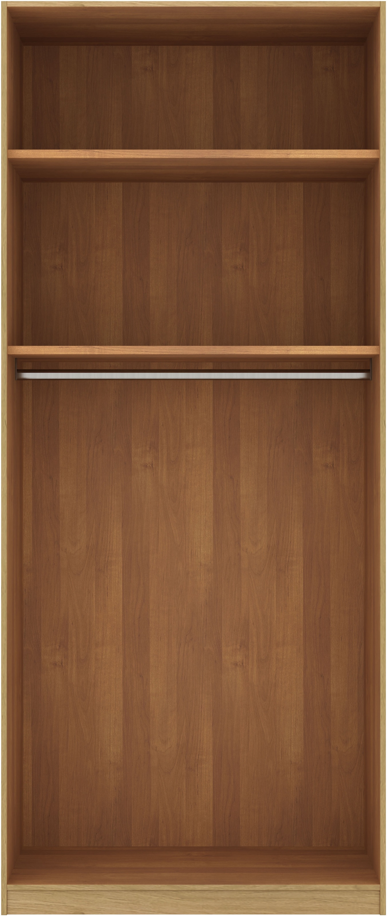 Musterring Drehtürenschrank »Savona, Kleiderschrank, Schrank, Garderobe, teilmassiv Eiche«, (mit Türdämpfern, mit Spiegel oder Glas, extra Böden, MADE IN GERMANY), Türen in Bianco-Eiche massiv, Spiegel-/Glastüren, verschiedene Größen