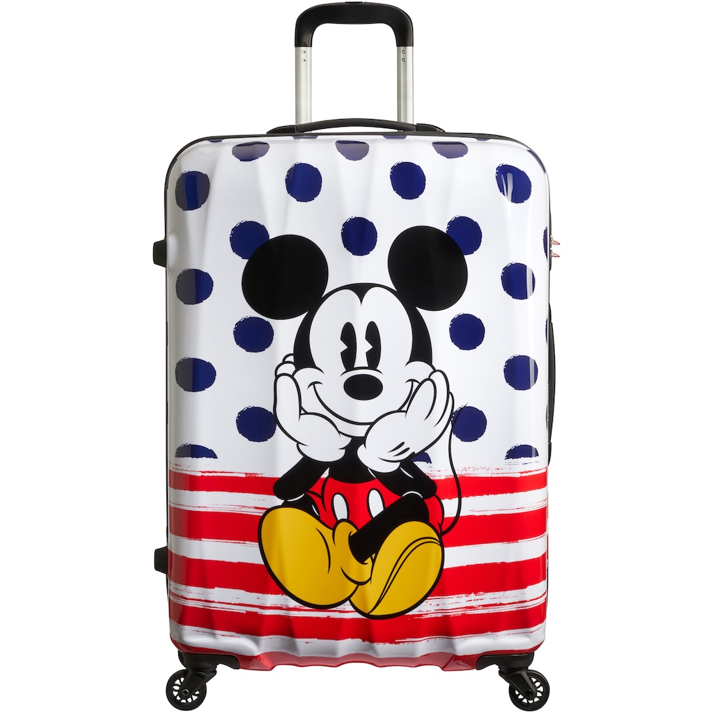 American Tourister® Hartschalen-Trolley »Disney Legends, Mickey Blue Dots, 75 cm«, 4 Rollen