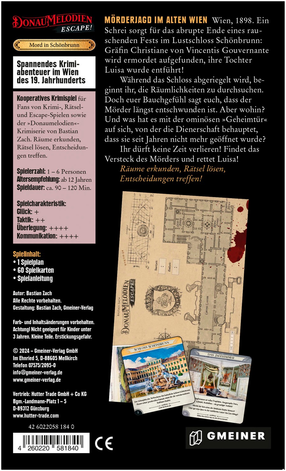 GMEINER Spiel »Donaumelodien Escape - Mord in Schönbrunn« Made in Germany