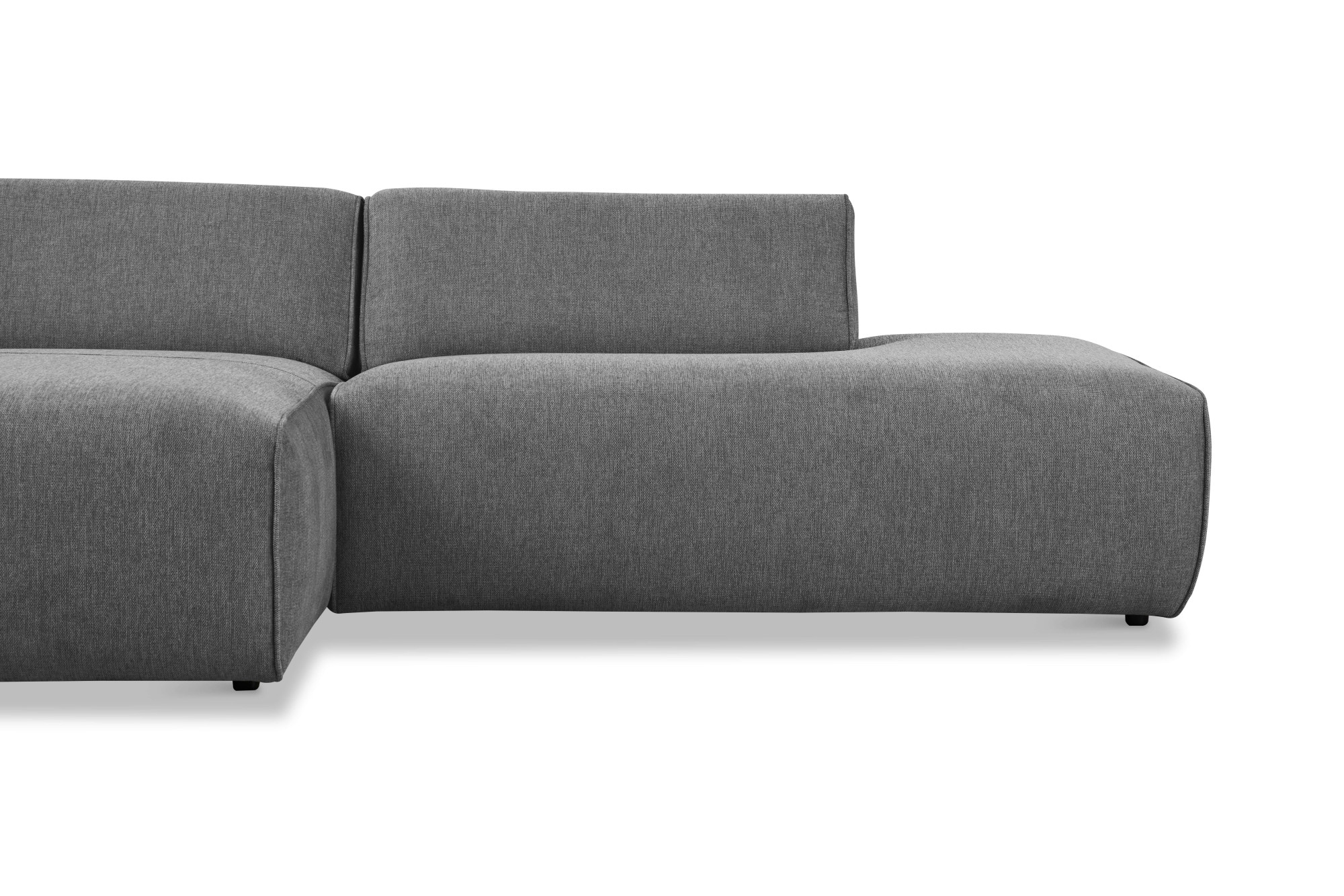 andas Ecksofa »Noord mit Kedernaht, Breite 227 cm«, mit Kedernaht, Breite 227 cm, Cord, Struktur, Webstoff