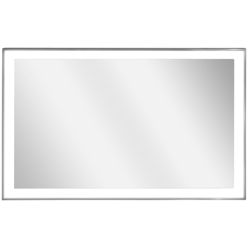 VASNER Infrarotheizung »Zipris S LED 700« 700 W, Spiegelheizung mit Titan-Rahmen und Licht grau