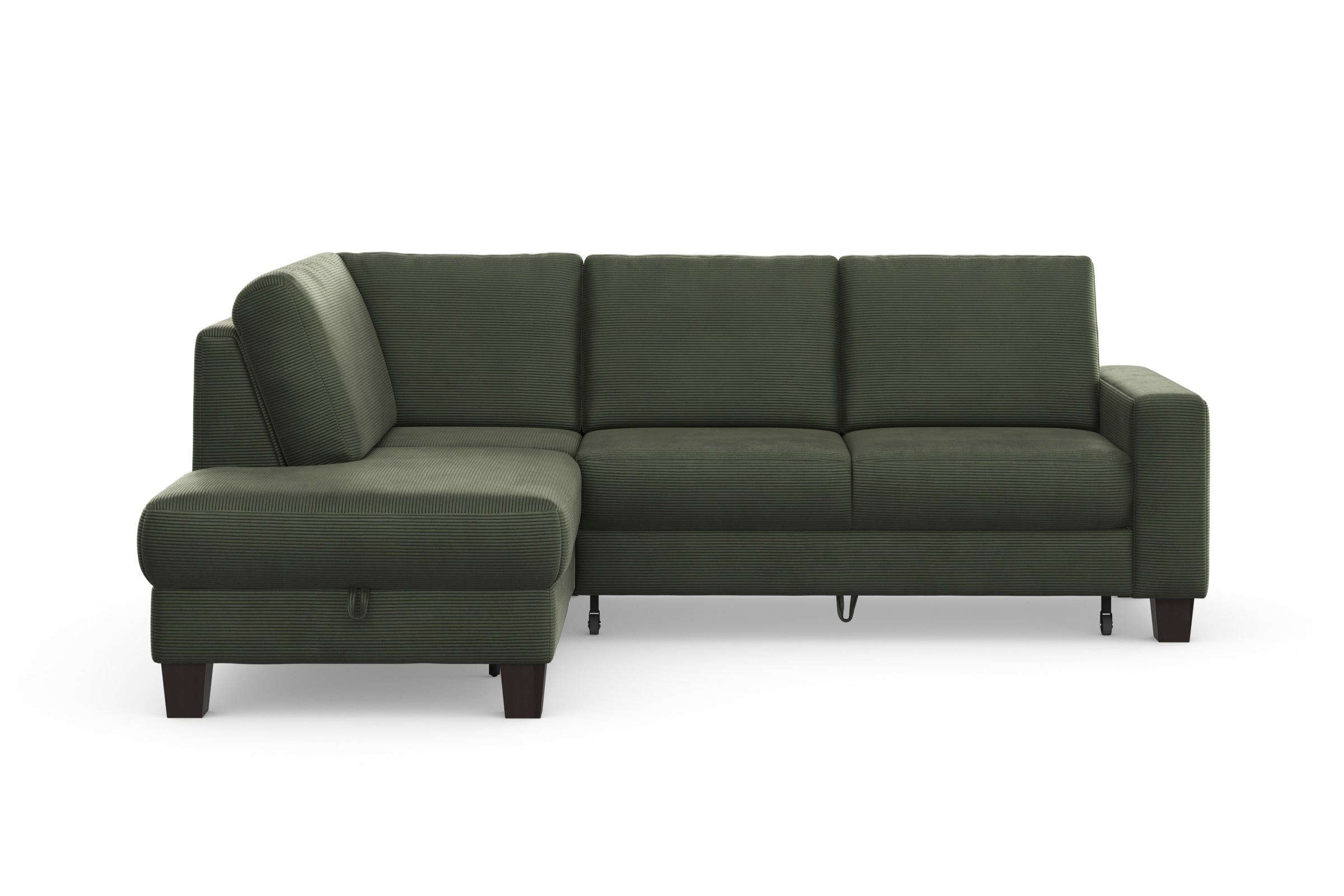 Home affaire Ecksofa »Summer L-Form«, mit Ottomane, mit oder ohne Bettfunktion und Bettkasten, Cord-Bezug