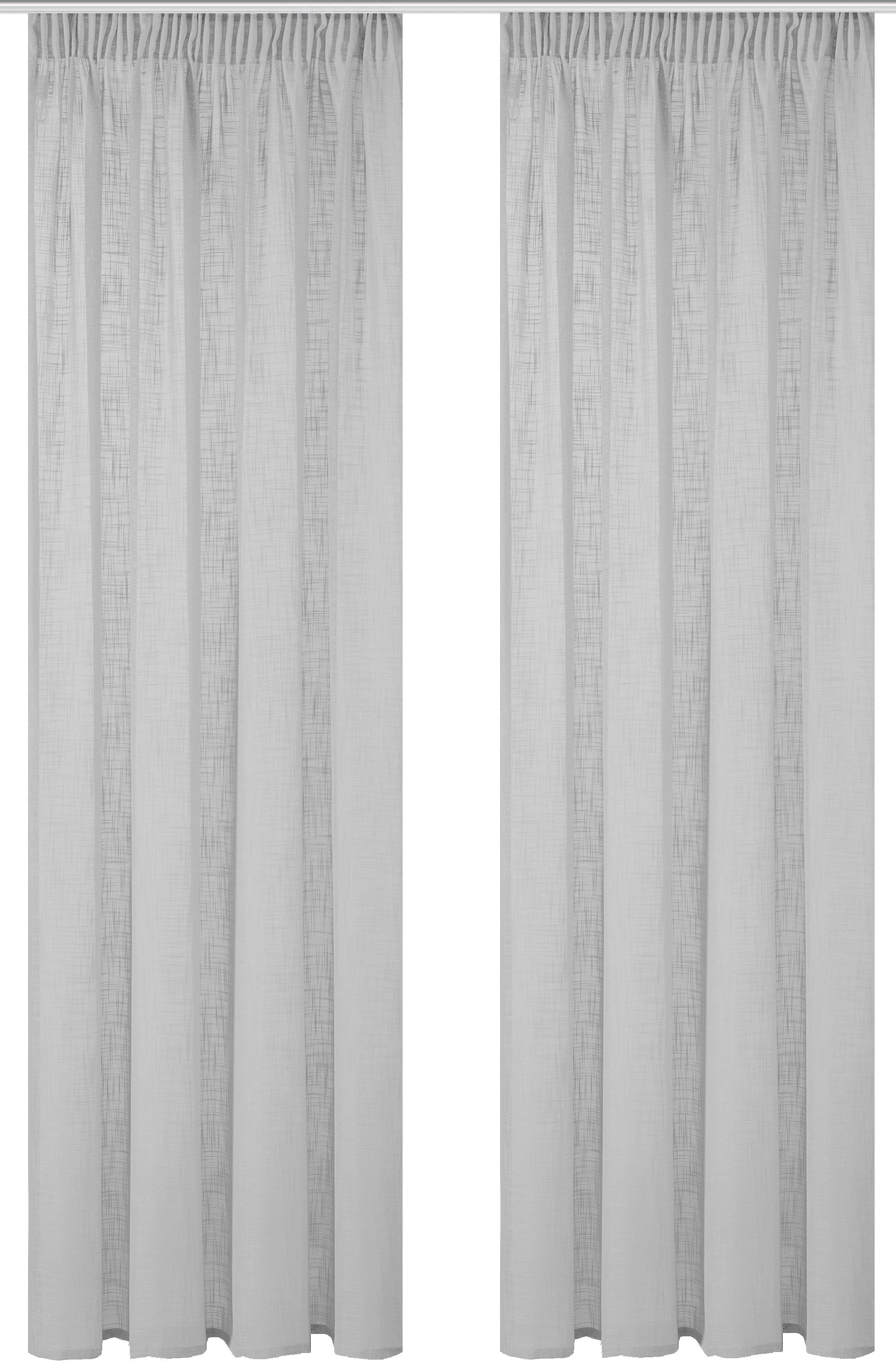 Home Basics Vorhang »SOFTY 2er Pack«, (2 St.), 2er Pack Kombibandschal SOFTY Uni