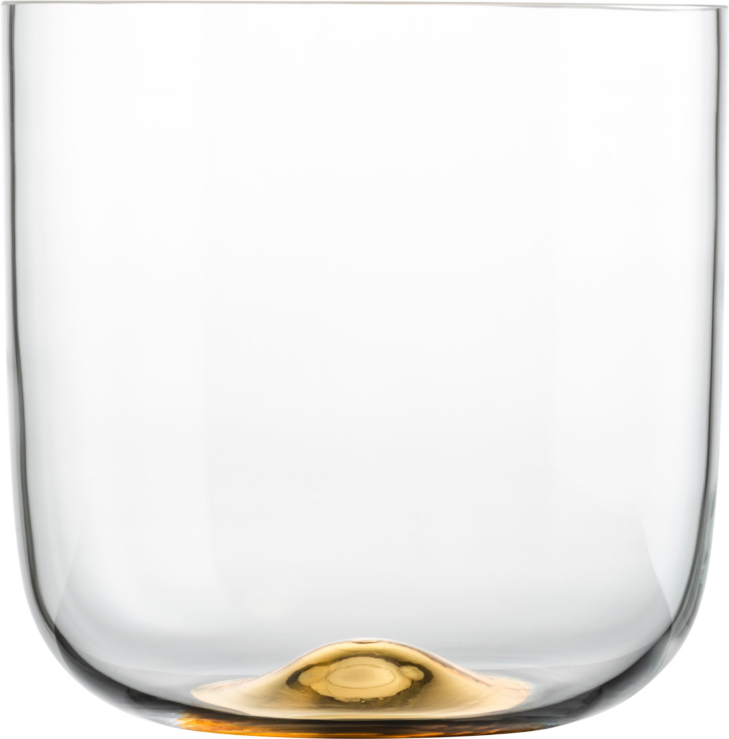 Eisch Tischvase »DOT«, (1 St.), mundgeblasenes Kristallglas, mit 24karätigem Gold veredelt, H. 18 cm