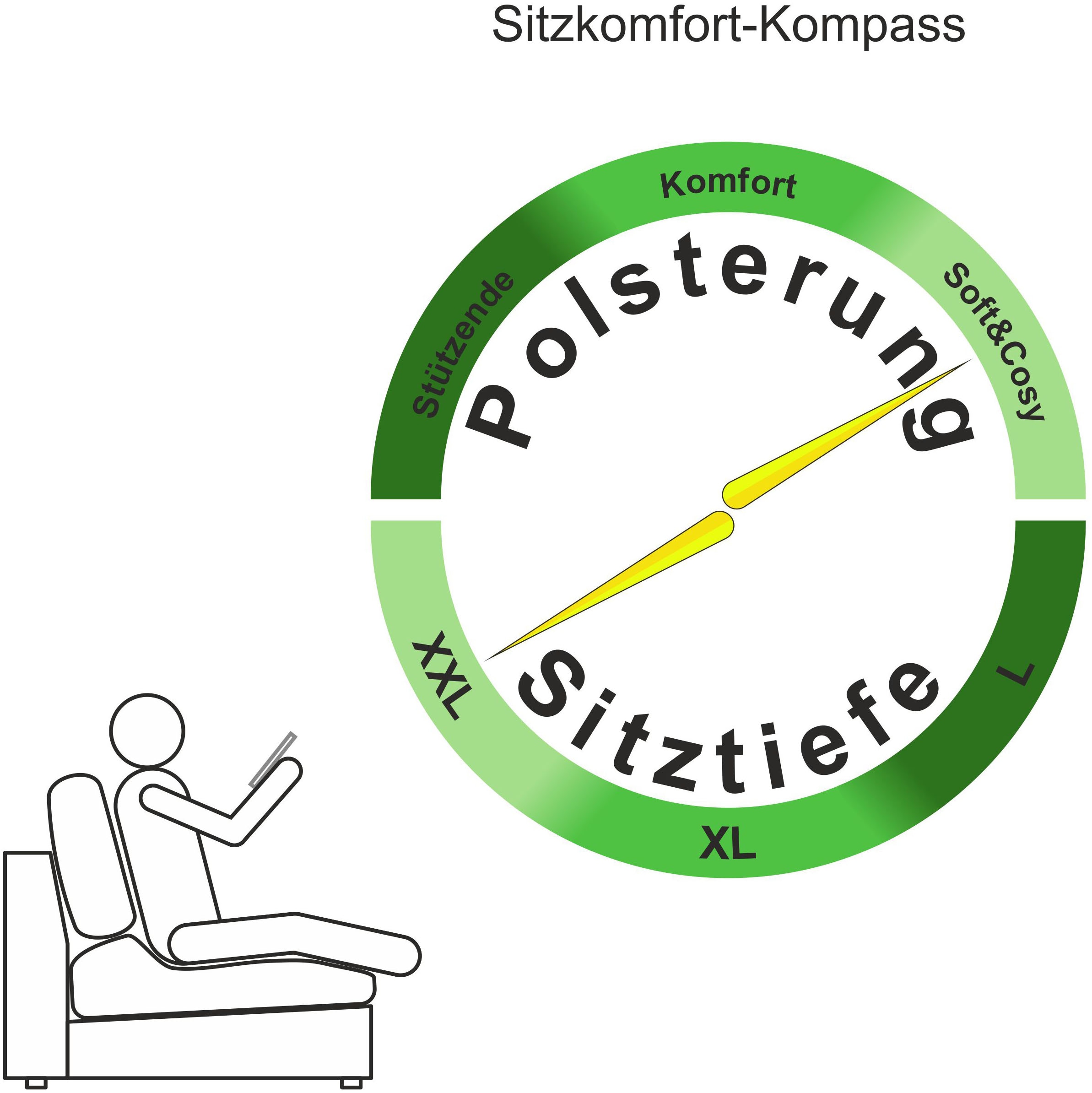 Home affaire Big-Sofa »Casa, Breite 190 cm« Mega-Sofa, in Cord oder Chenille-Struktur wählbar, mit Federkern