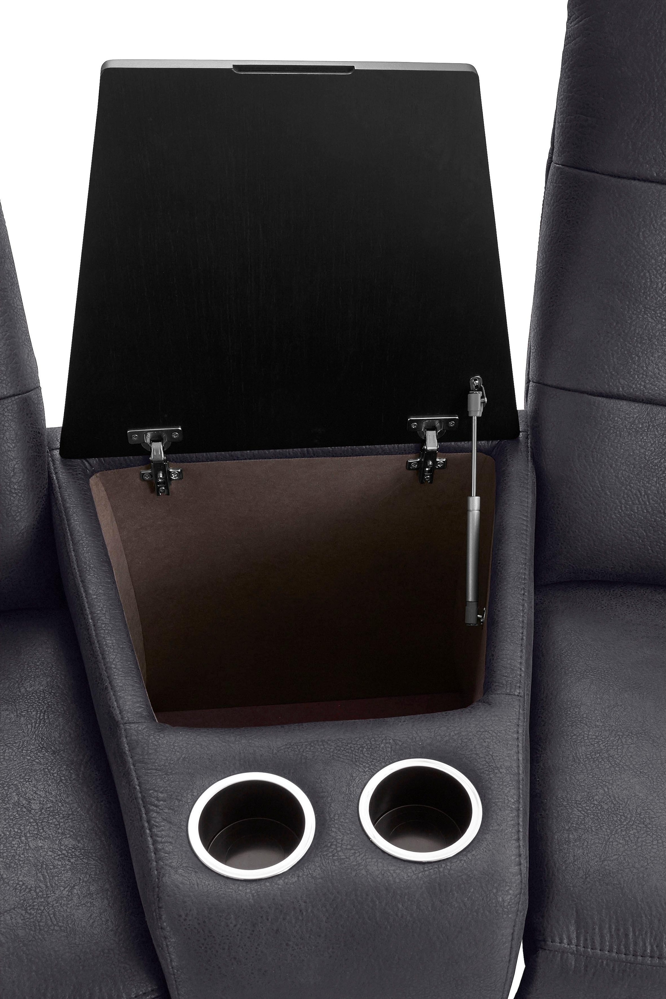 exxpo - sofa fashion 2-Sitzer »Tivoli, Kinosofa mit Relaxfunktion, mit Ablagetisch und Stauraum«, bequem und komfortabel