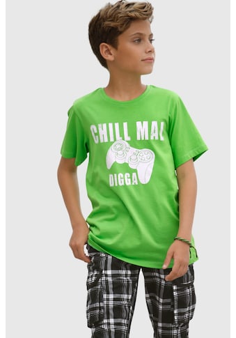 T-Shirt »CHILL MAL«, Spruch