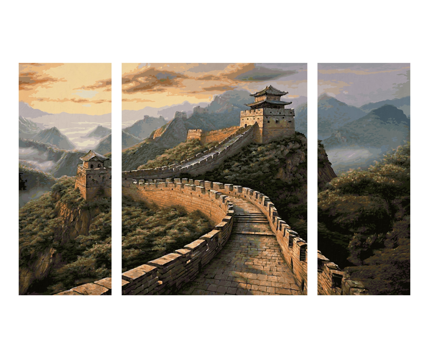 Schipper Malen nach Zahlen »Meisterklasse Triptychon - Die Chinesische Mauer« Made in Germany
