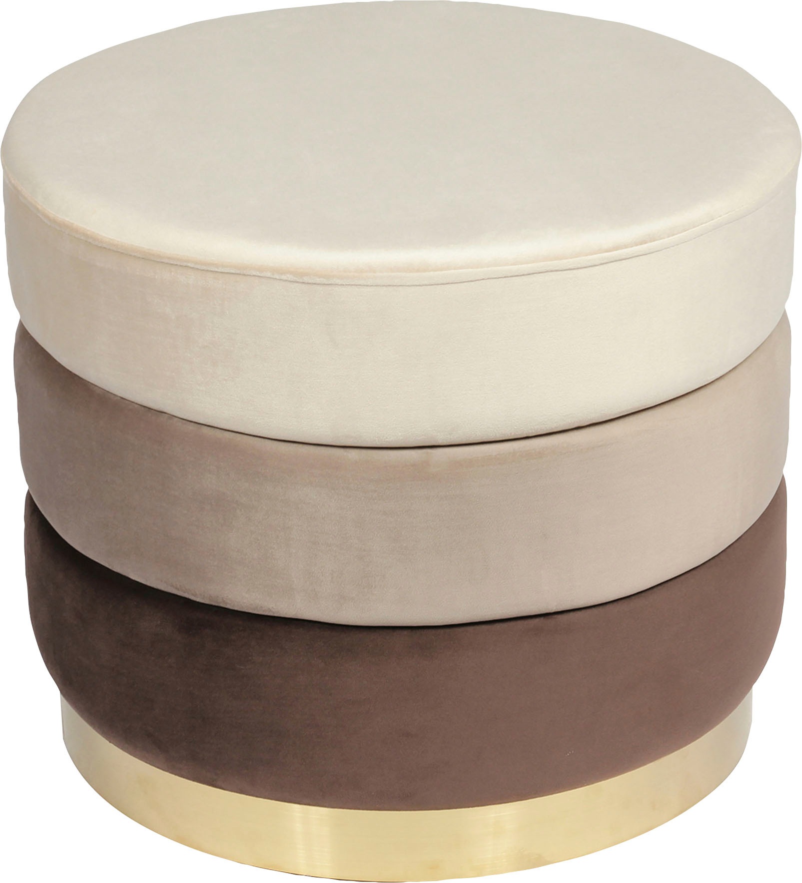 Kayoom Sitzhocker »Hocker Elyse, Edler Touch durch goldenen Sockel«, (1 St. günstig online kaufen