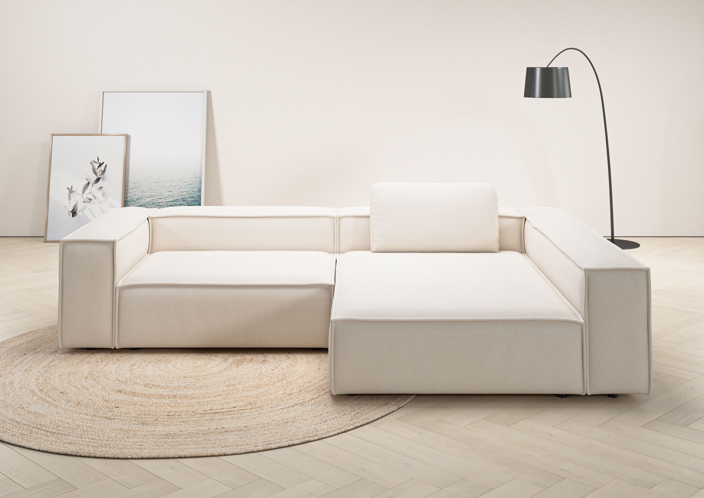 Places of Style Ecksofa »Watertown, moderne XXL L-Form, 306 cm breit«, Komf günstig online kaufen
