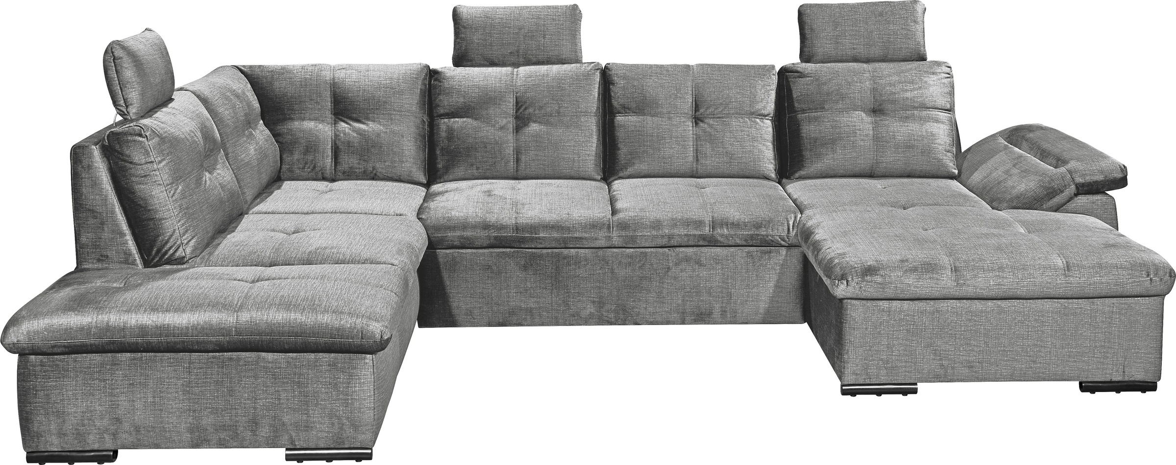 ED EXCITING DESIGN Wohnlandschaft "Alija U-Form", mit Bettfunktion, Bettkas günstig online kaufen