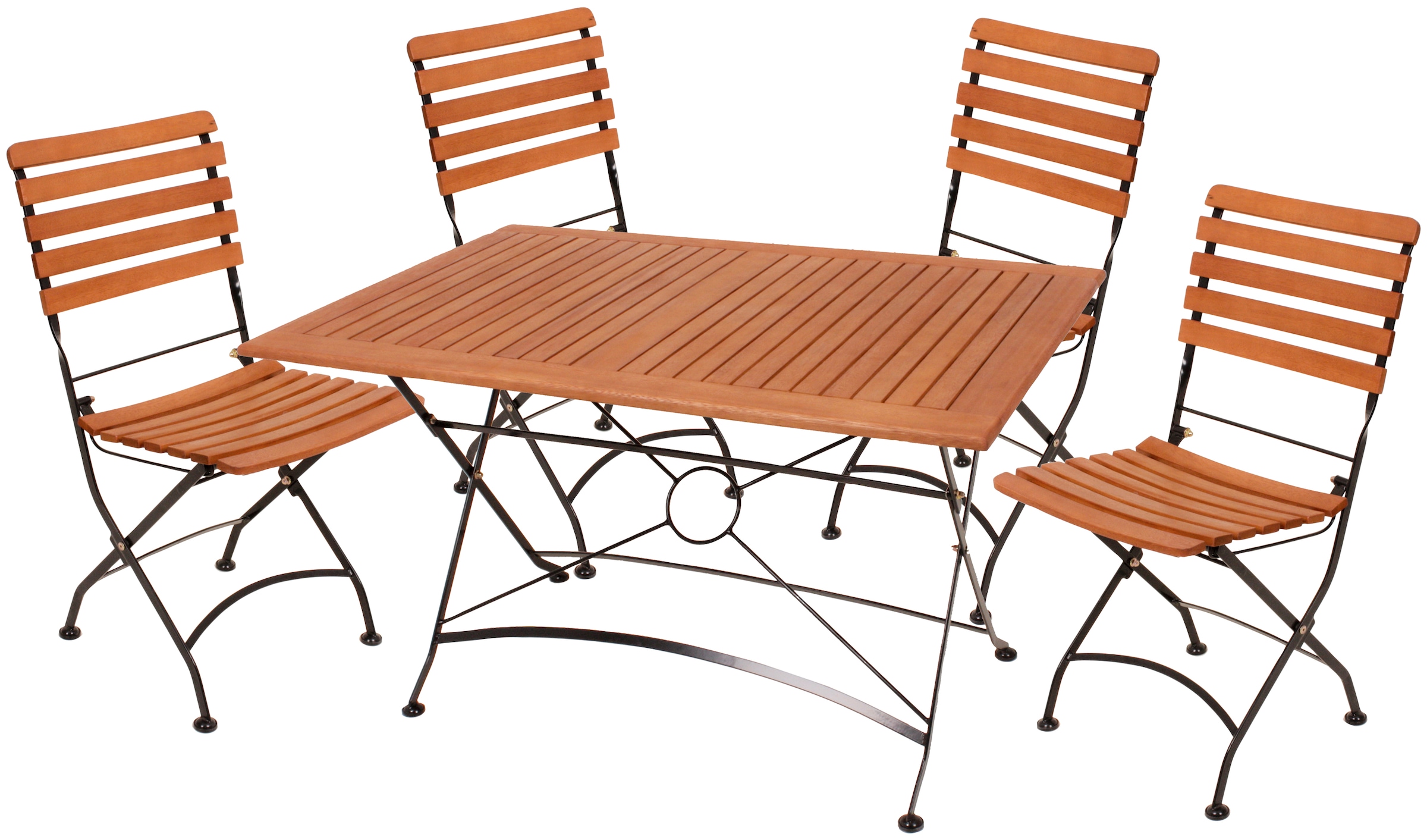 Garden Pleasure Garten-Essgruppe »WIEN« 5 Stk. tlg. mit Klappfunktion günstig online kaufen