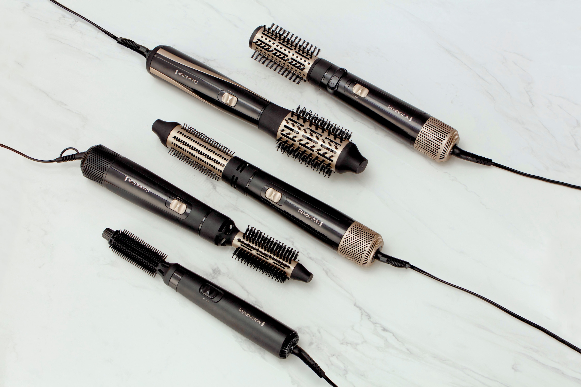 Remington Warmluftbürste »Blow Dry & Style AS7100«, 2 Aufsätze, 400 Watt, (Airstyler/Rundbürste/Lockenbürste) für kurze Haare