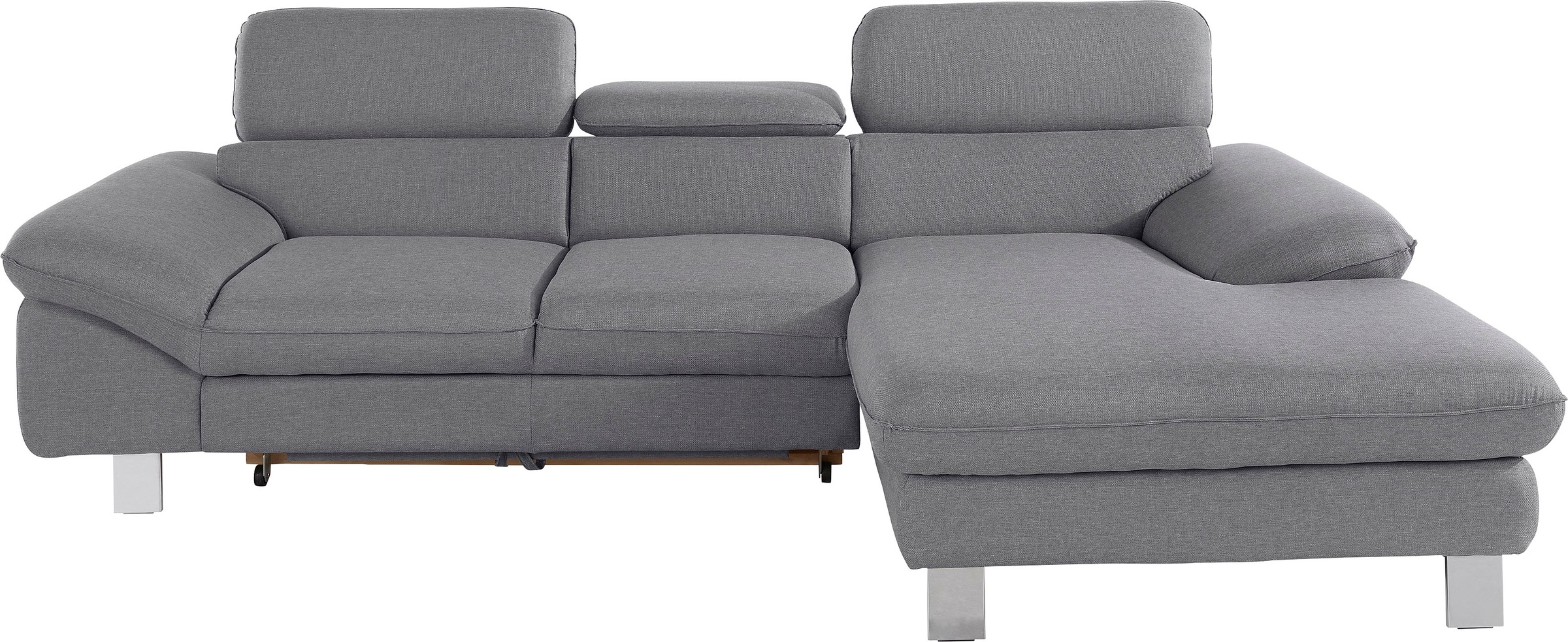 COTTA Polstergarnitur »Driver L-Form«, (Set, 2 tlg.), Set bestehend aus: Ecksofa mit Kopfteilverstellung & Hocker