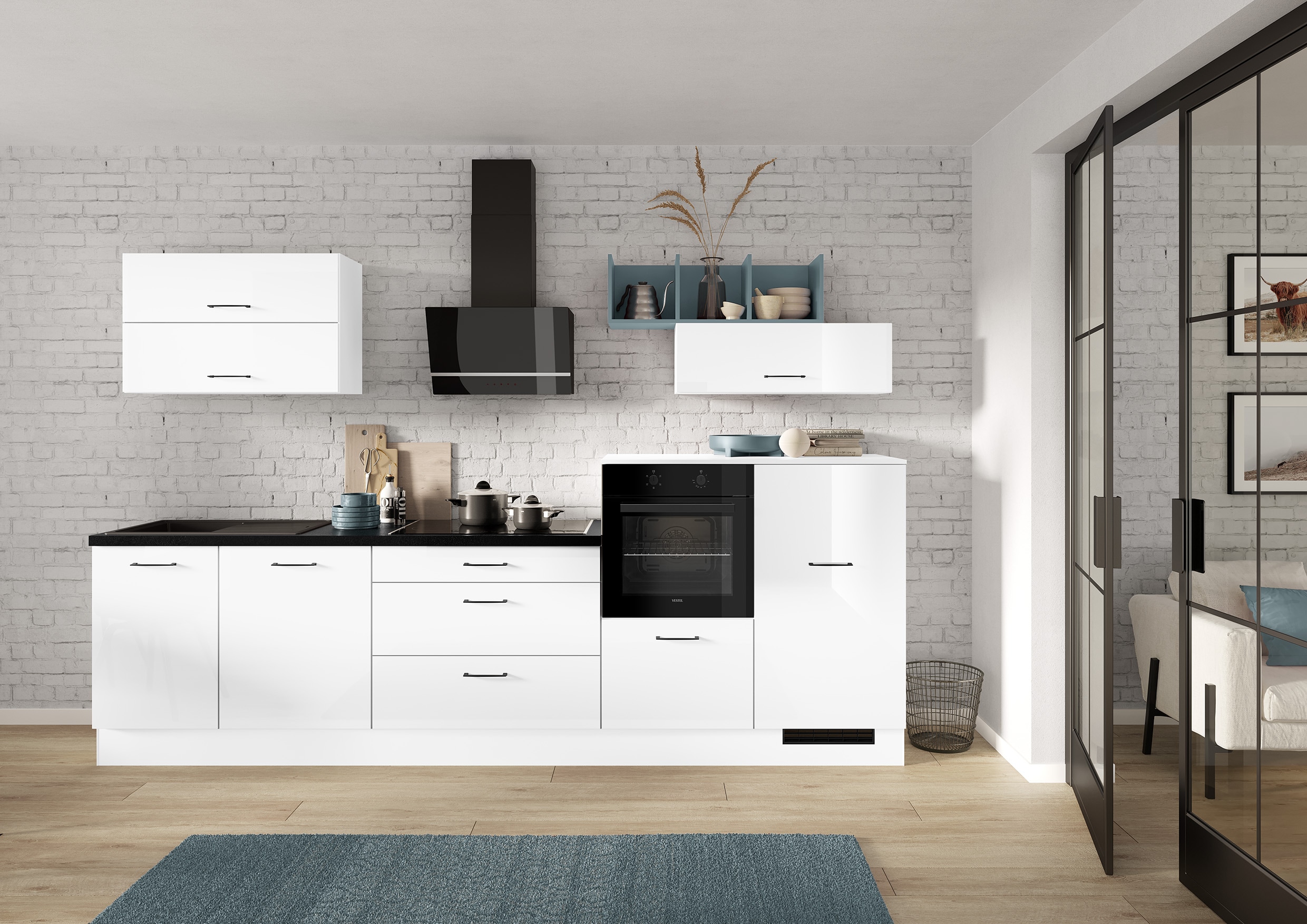 IMPULS KÜCHEN Küchenzeile »"New York", Schubkästen mit Soft-Close,« wählbar günstig online kaufen
