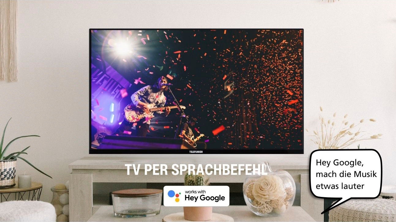 Telefunken QLED-Fernseher »D50Q701X2CW«, 4K Ultra HD, Android TV-Smart-TV