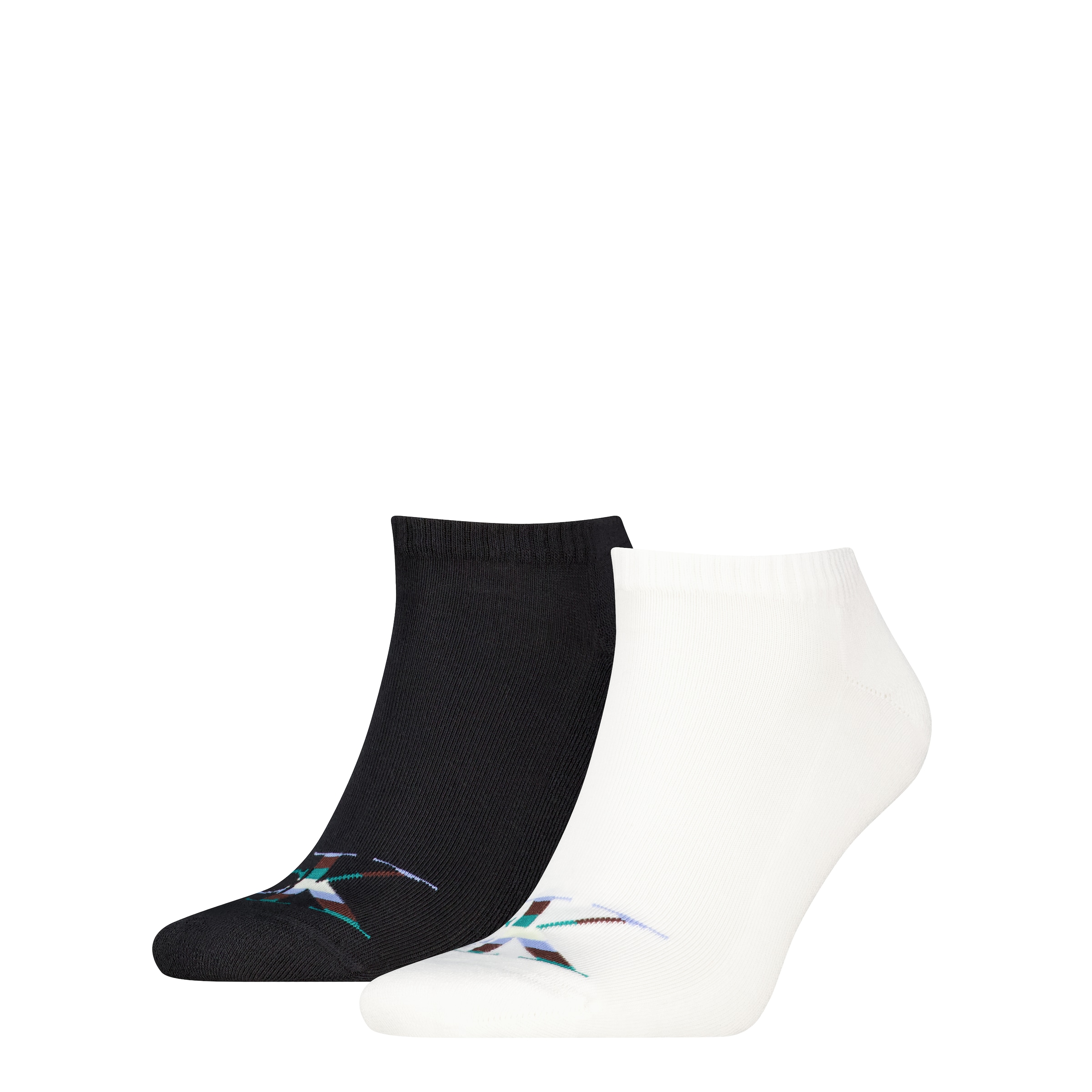 Calvin Klein Jeans Sneakersocken »CKJ MEN SNEAKER MONOGRAM« 2 Paar, 2 Paar tlg. komfortable Frotteesohle für zusätzlichen Komfort