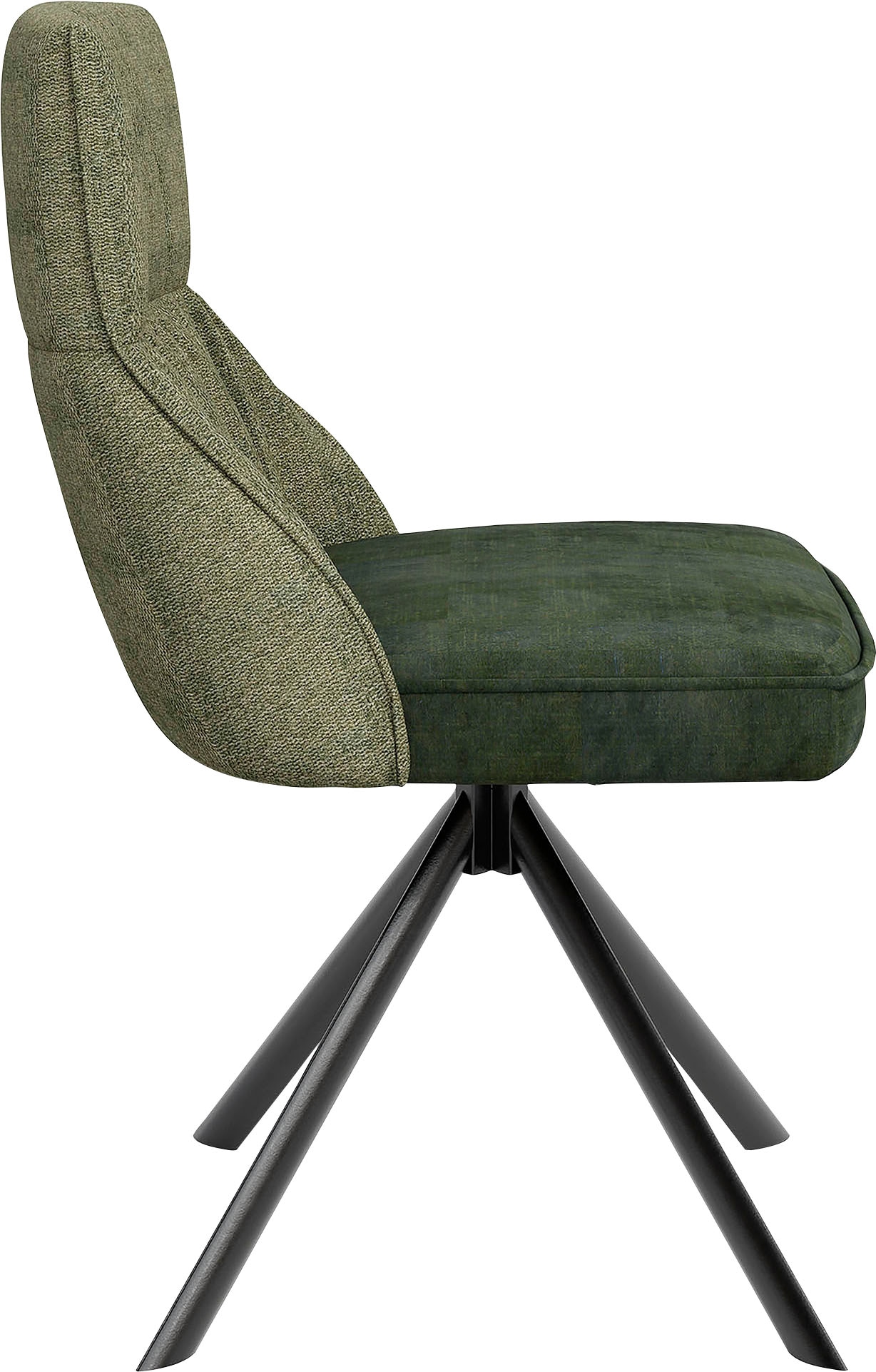 byLIVING Esszimmerstuhl »California«, (Set), 2 St., Samtstoff Velvet-Webstoff, 2er-Set, mit Taschenfederkern, 180 Grad drehbar mit Rückholfunktion