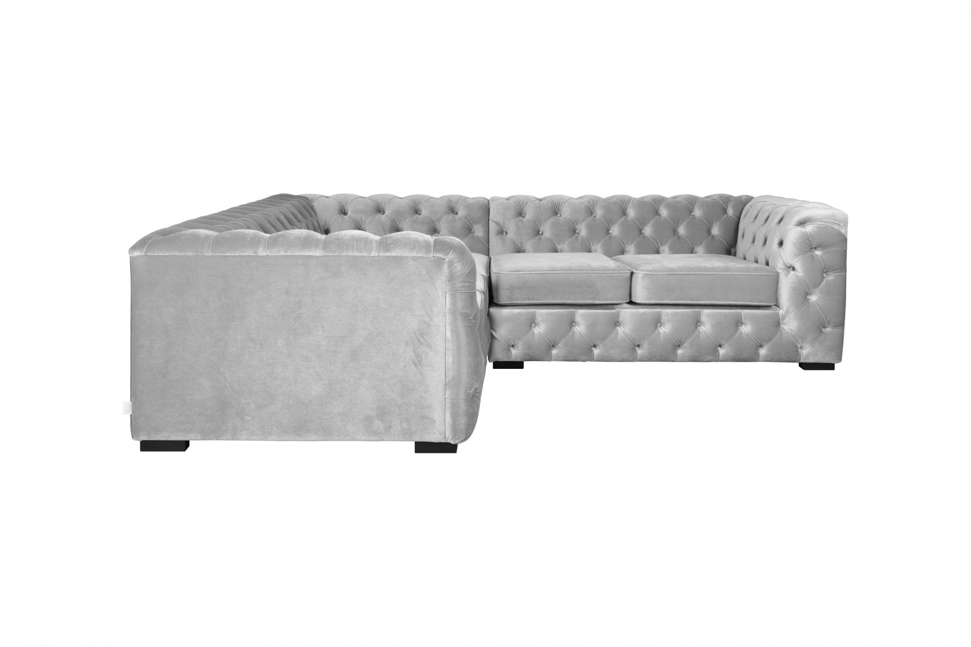 Home affaire Chesterfield-Sofa "KALINA L-Form", hochwertige Chesterfield-Au günstig online kaufen