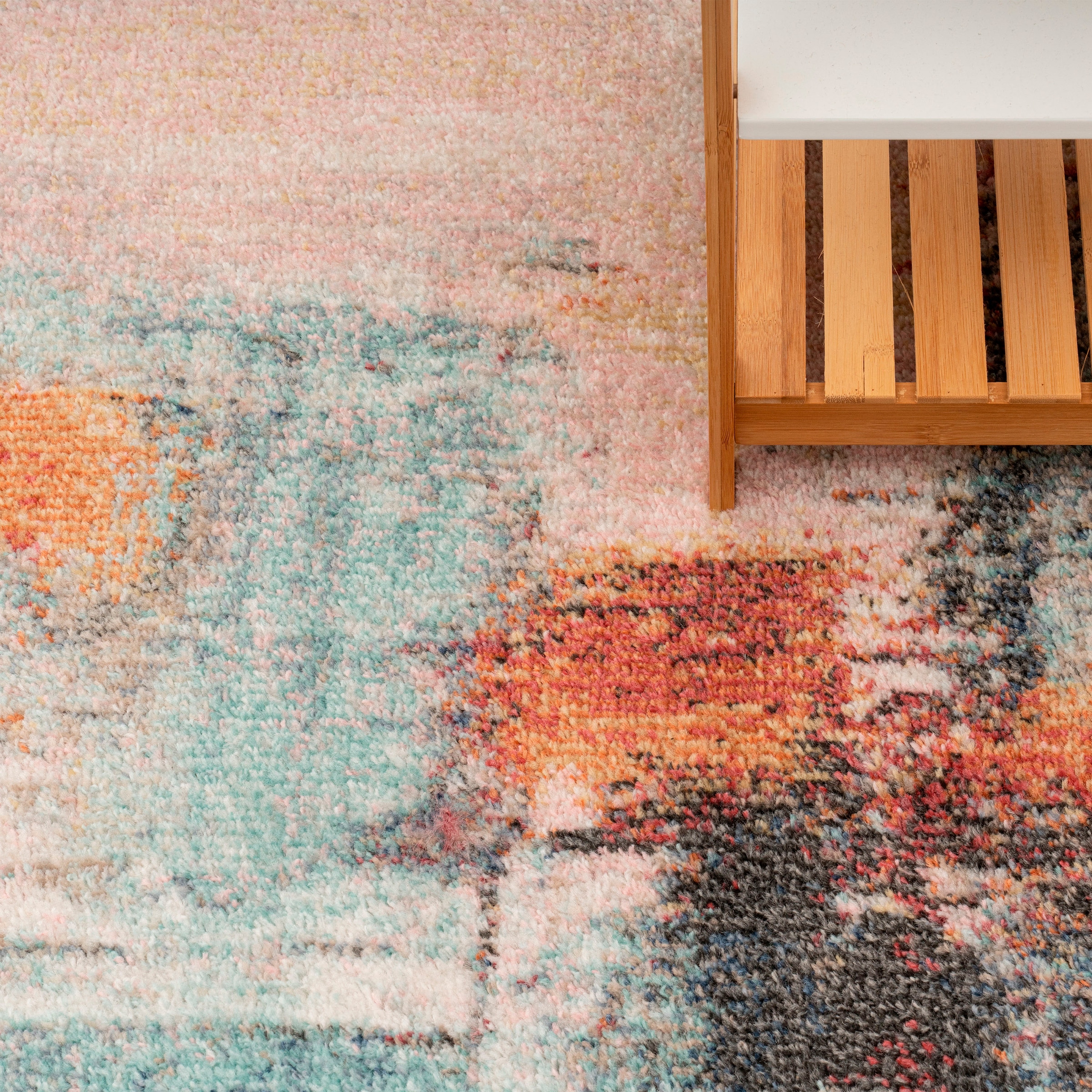 Paco Home Teppich »Ryan 931«, rechteckig, 12 mm Höhe, Kurzflor, modernes abstraktes Design, Wohnzimmer, Schlafzimmer