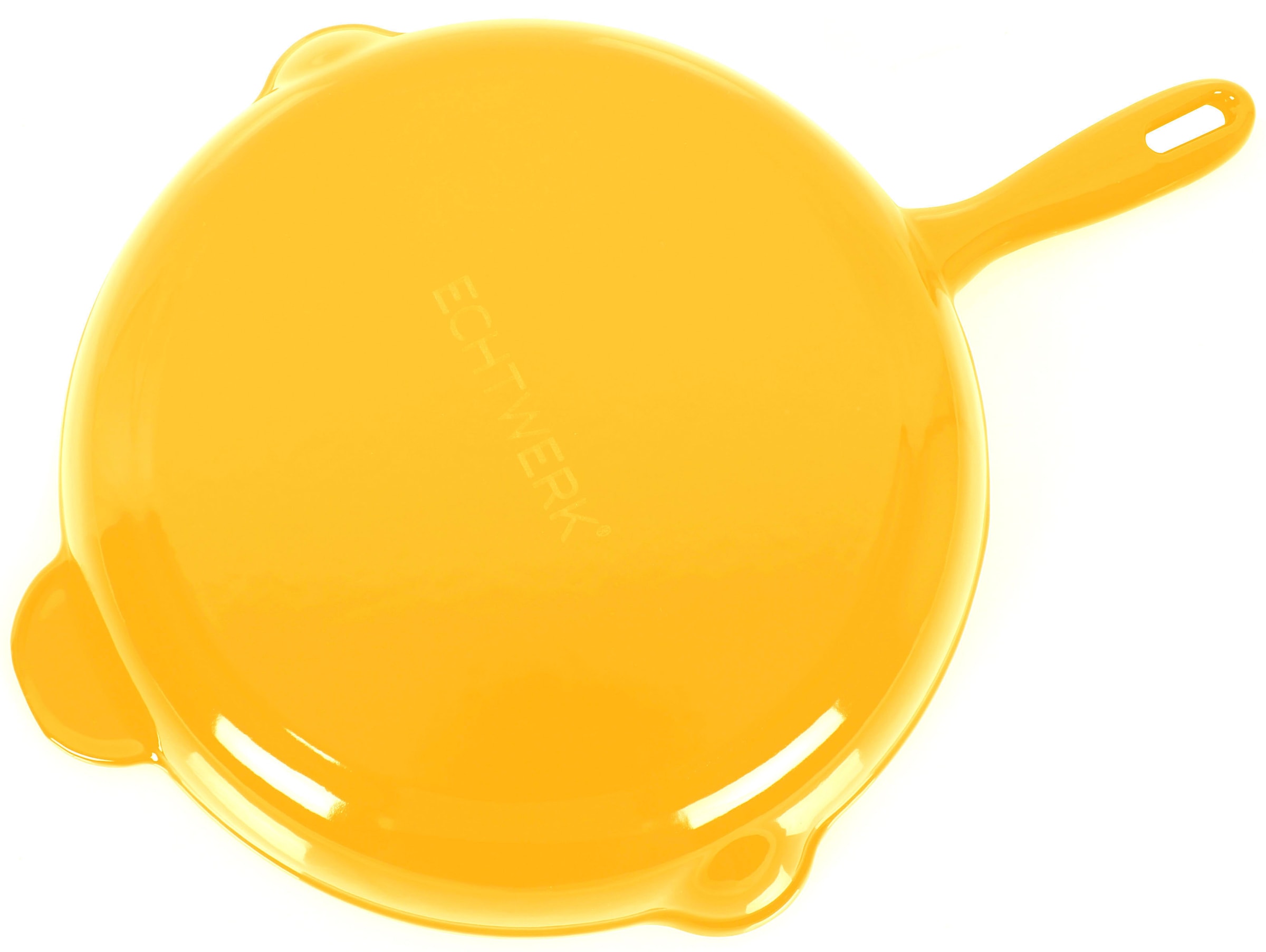 ECHTWERK Bratpfanne »mit Emaille-Beschichtung«, Gusseisen, Ausgießer, für Backöfen, Grill, BBQ und Induktion, Ø 26,5 cm