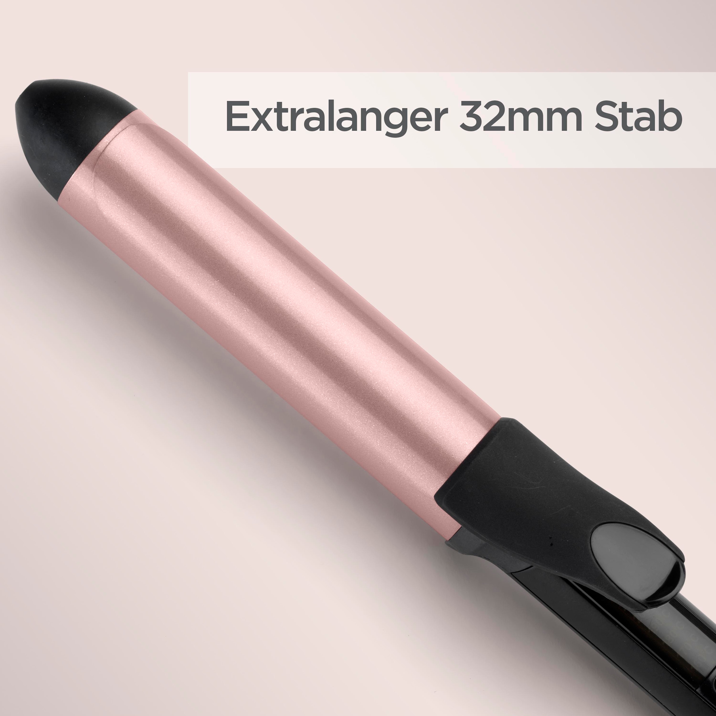 BaByliss Lockenstab »32mm Lockenstab mit Klammer für große Locken/Wellen, C452E« Quarz-Keramikbeschichtung, 6 Temperaturstufen, für alle Haartypen