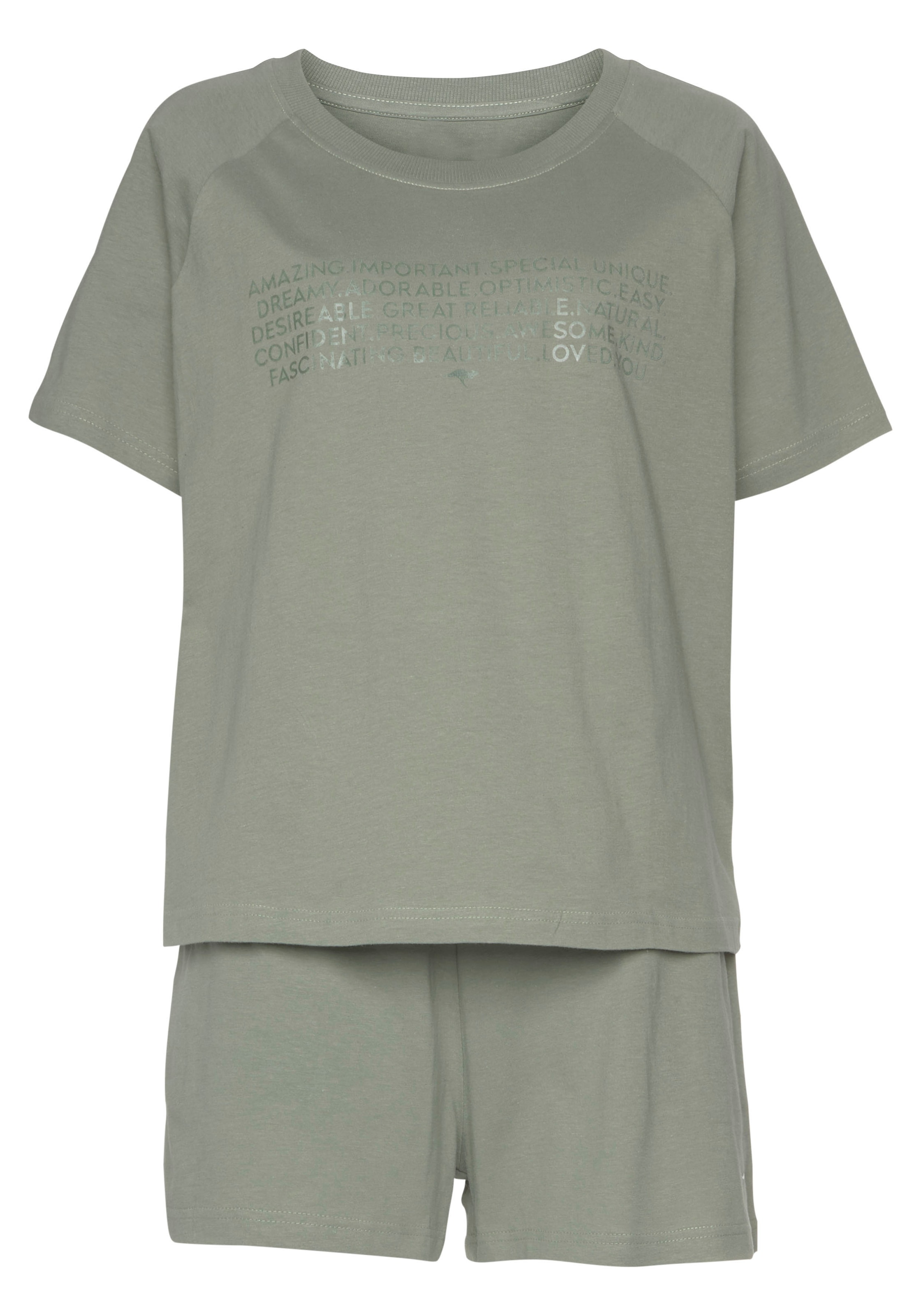KangaROOS Shorty, (2 tlg.), mit Slogan-Frontdruck