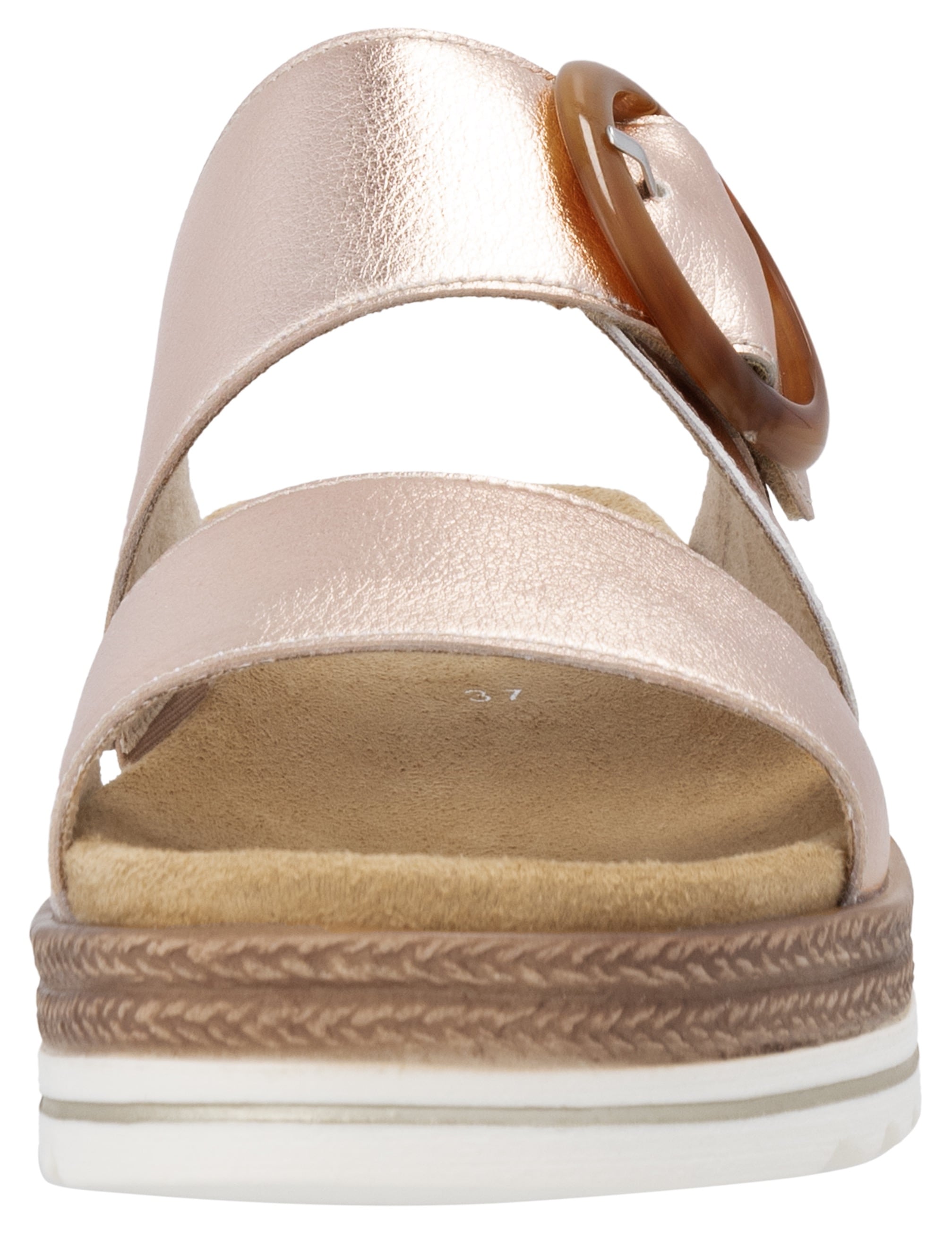 Remonte Pantolette, Keilabsatz, Sommerschuh, Schlappen mit Zierschnalle